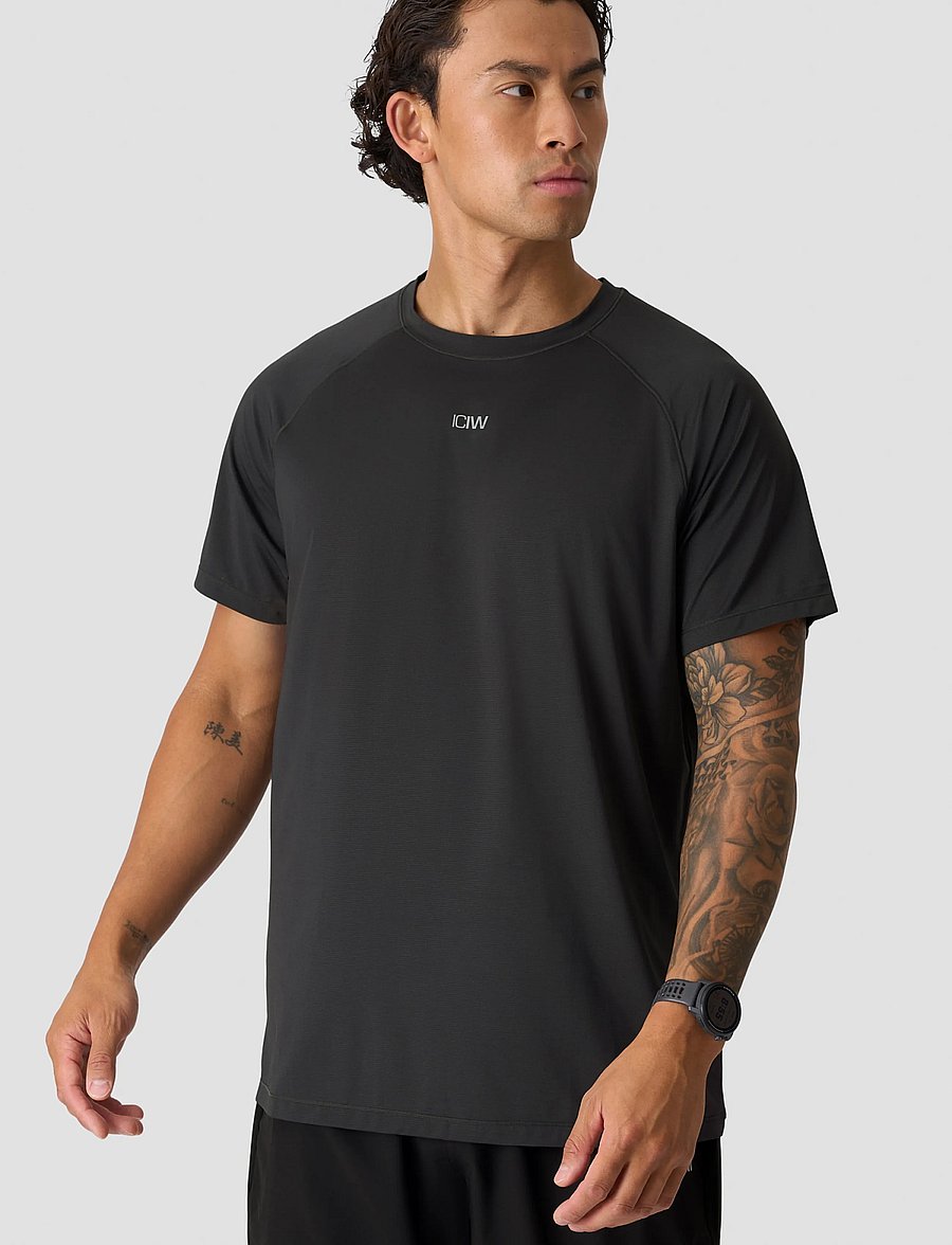ICANIWILL - Mirage Cardio T-shirt M - t-shirts - stormy grey - 0