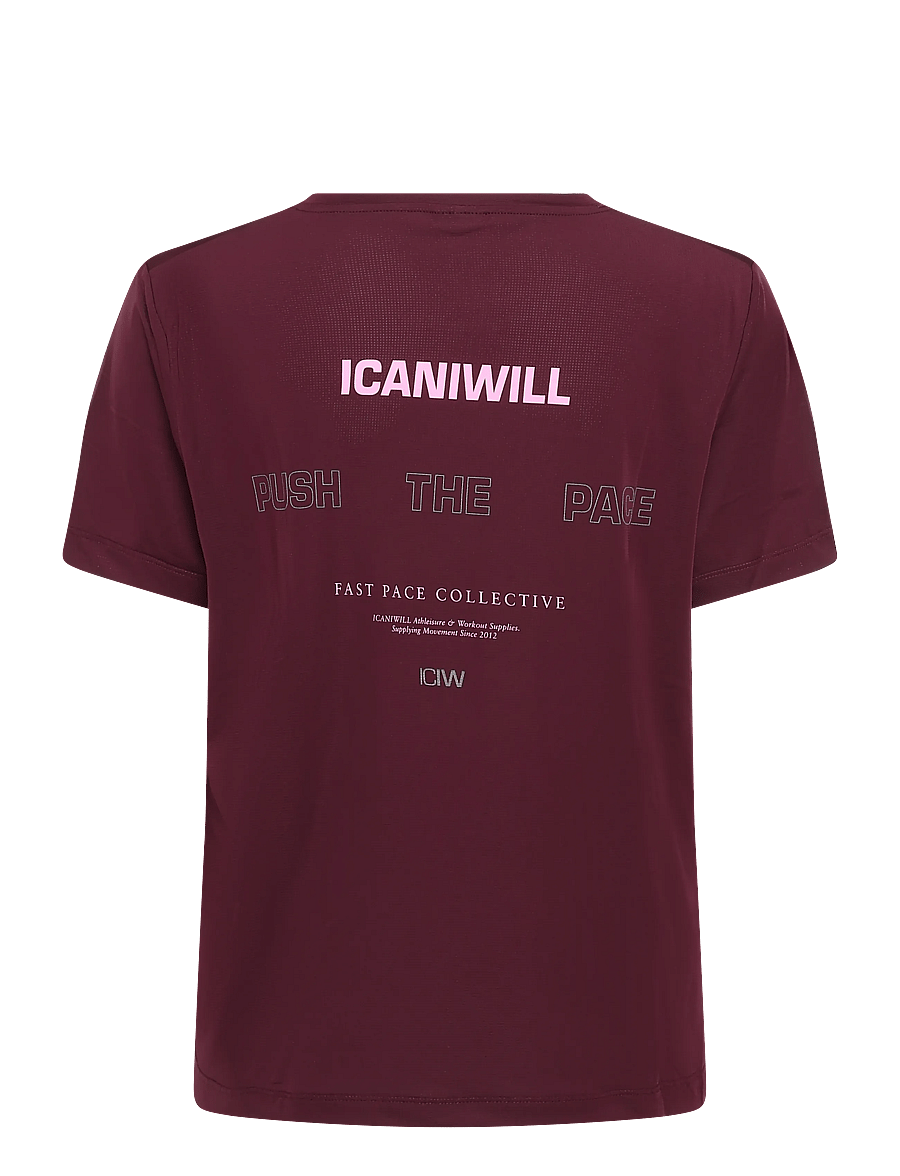 ICANIWILL - Mirage Cardio T-shirt W - t-shirts - dark mahogany - 2