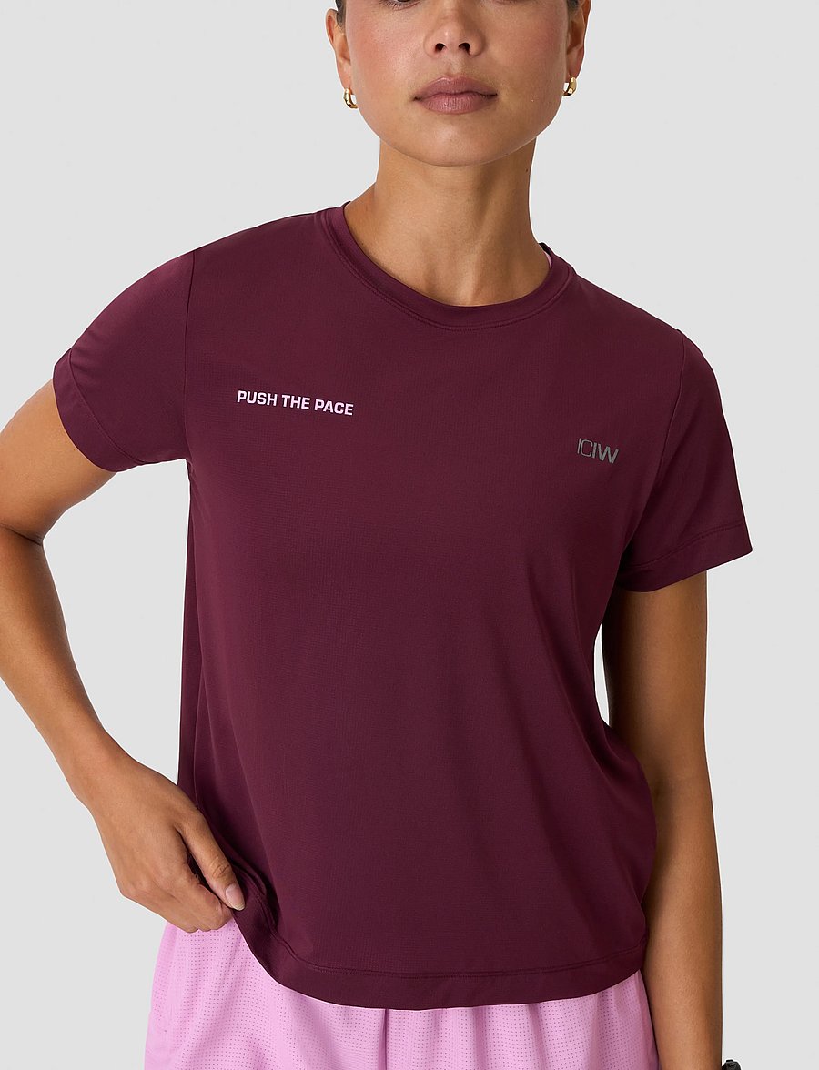 ICANIWILL - Mirage Cardio T-shirt W - t-shirts - dark mahogany - 4