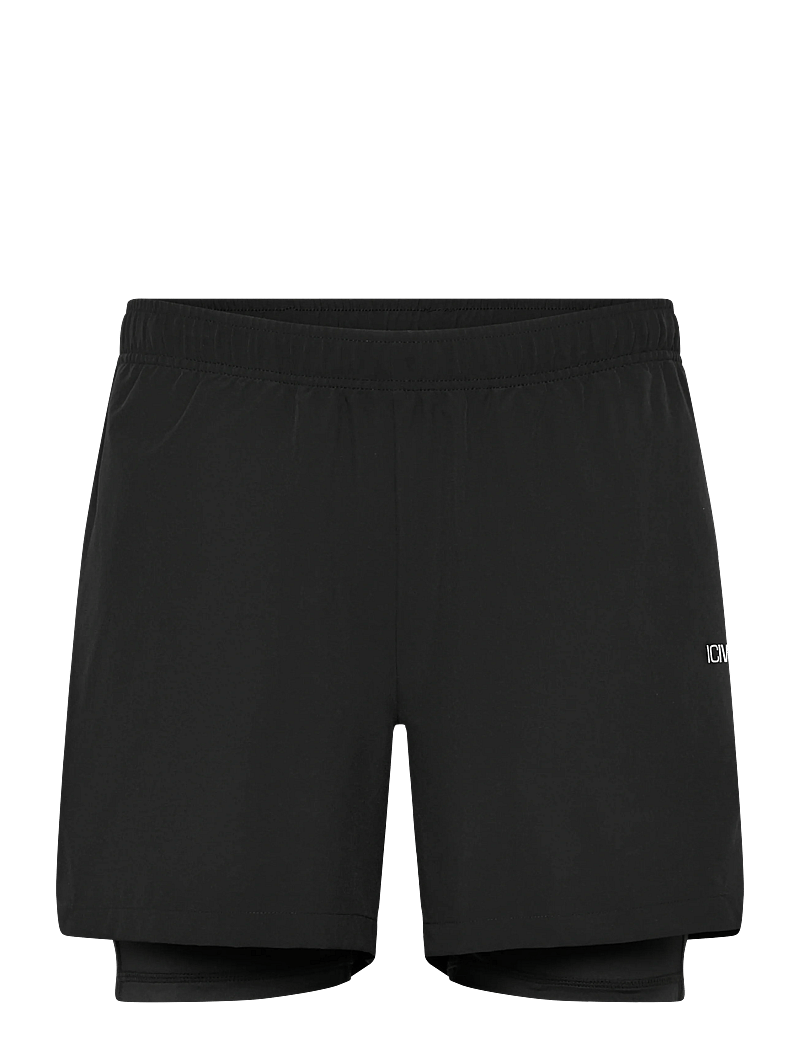 ICANIWILL - Essential Cardio 2-in-1 5'' Shorts M - lühikesed treeningpüksid - black - 1