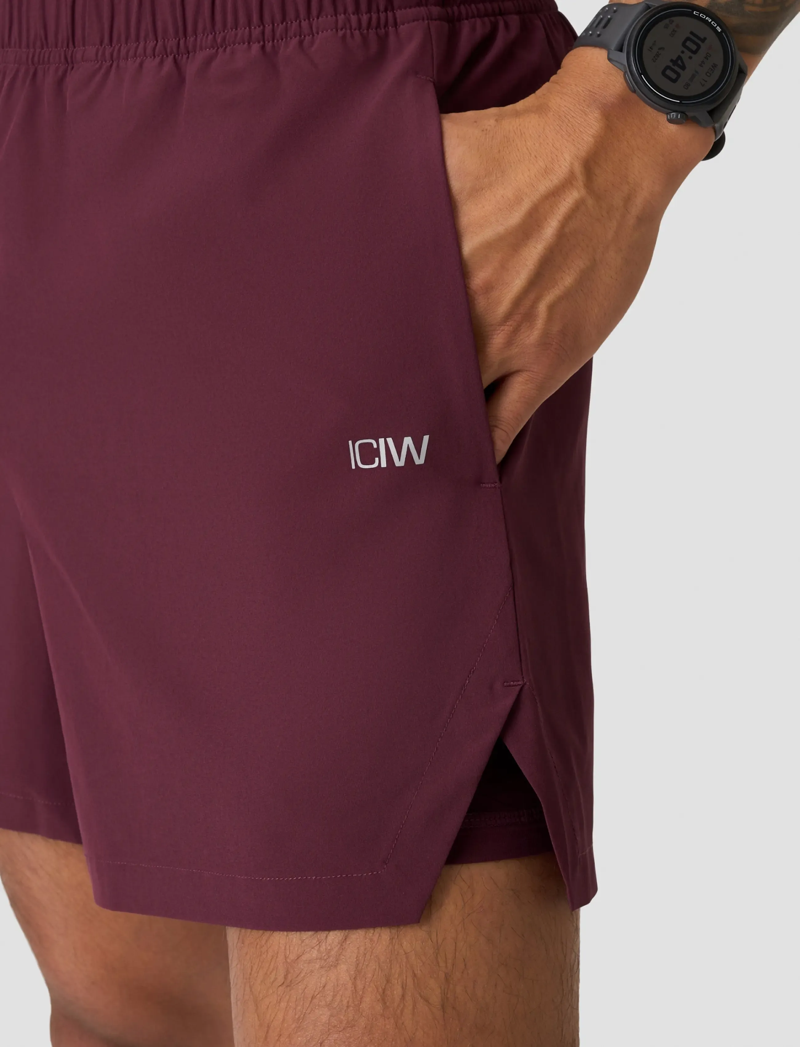ICANIWILL - Essential Cardio 2-in-1 5'' Shorts M - træningsshorts - dark mahogany - 5