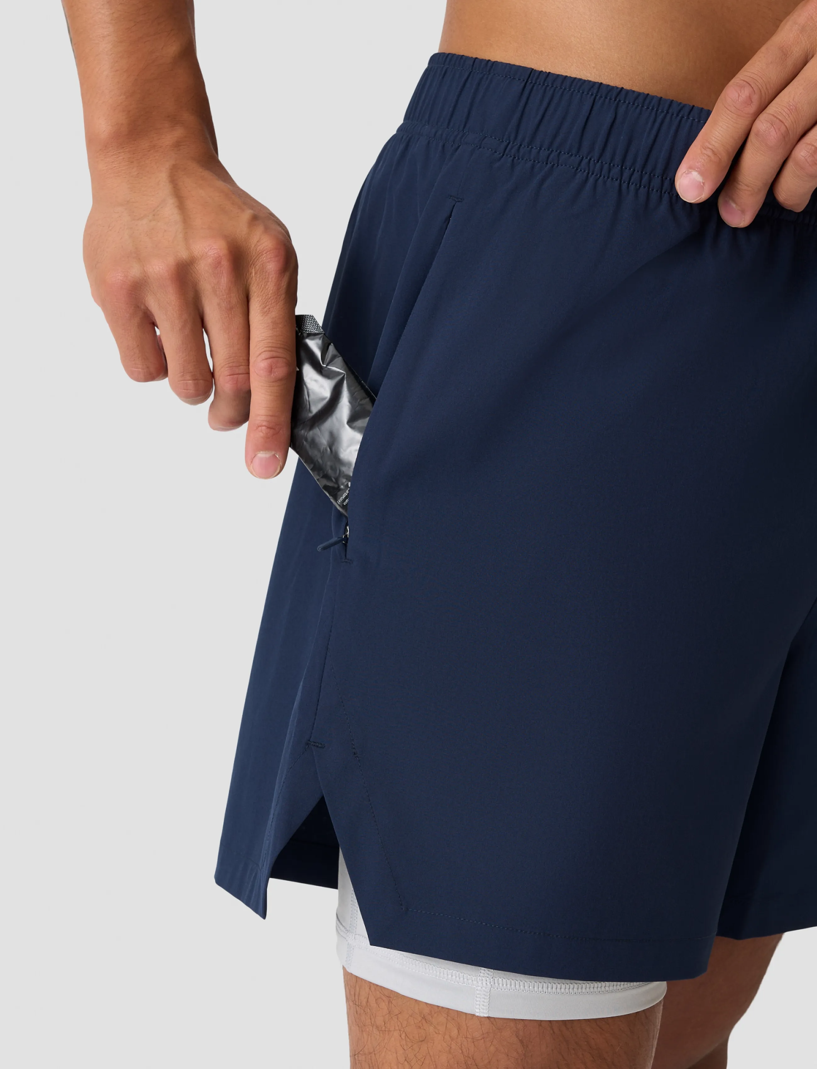 ICANIWILL - Essential Cardio 2-in-1 5'' Shorts M - træningsshorts - midnight blue - 4