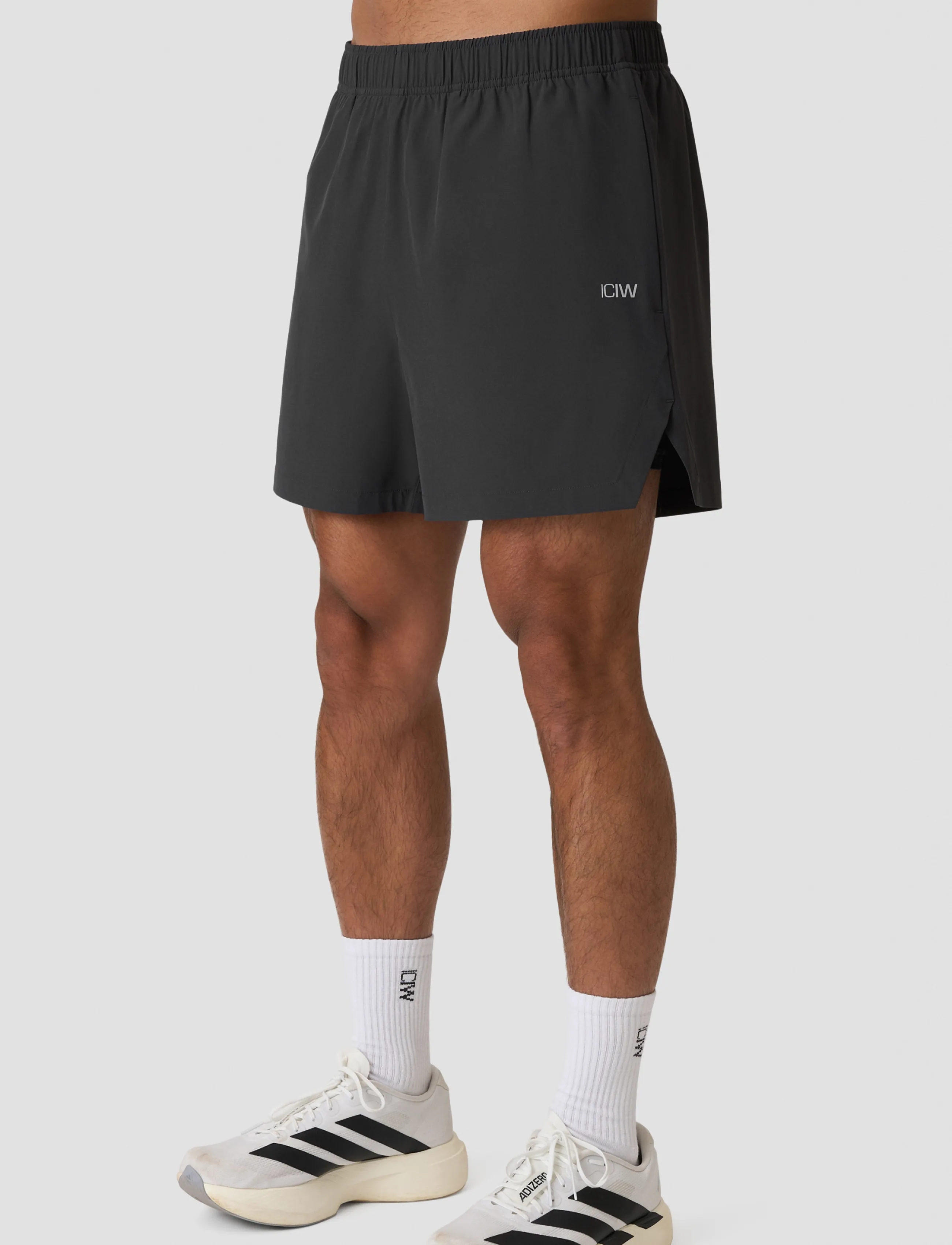 ICANIWILL - Essential Cardio 2-in-1 5'' Shorts M - stormy grey - 0