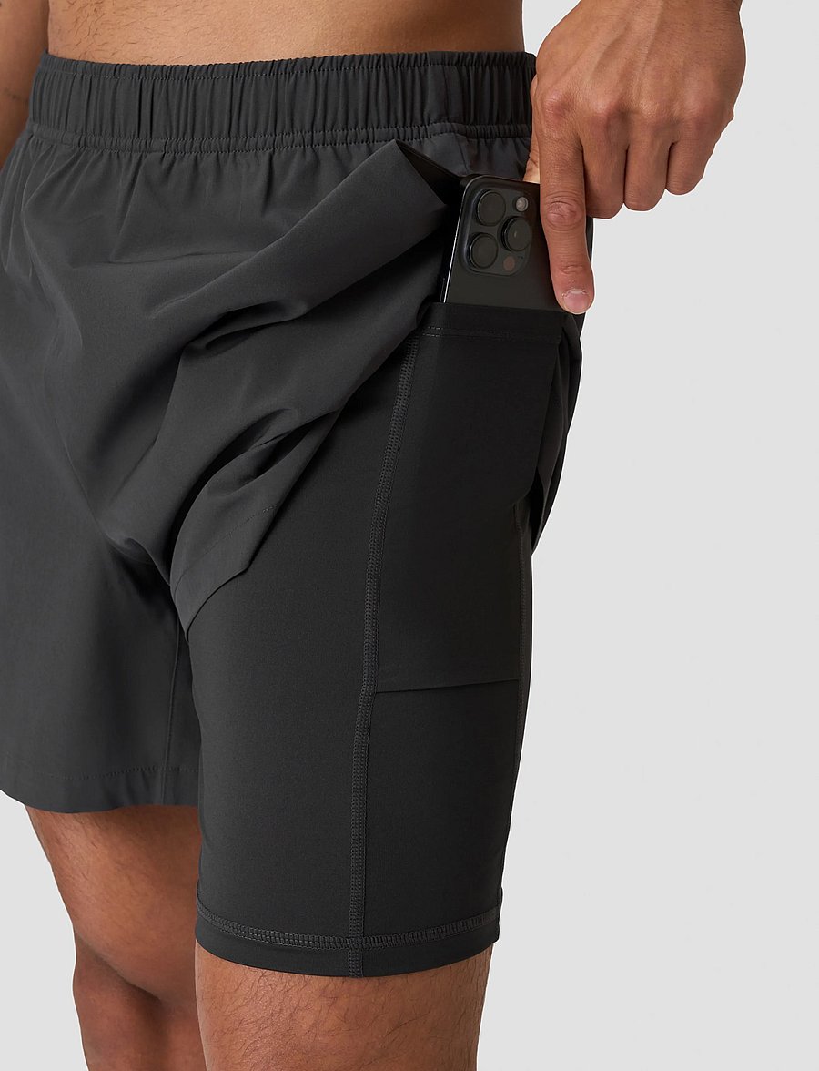 ICANIWILL - Essential Cardio 2-in-1 5'' Shorts M - stormy grey - 5