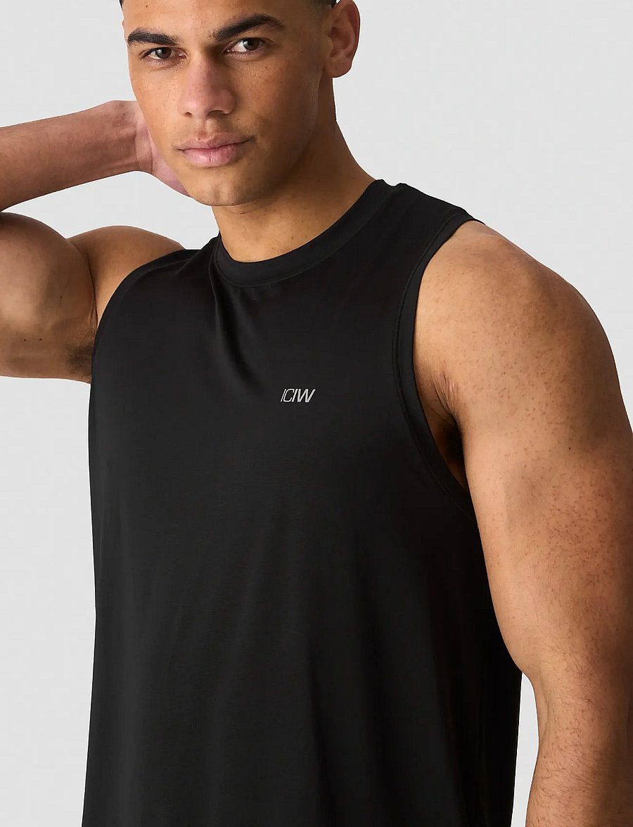 ICANIWILL - Mirage Cardio Tank Top M - Õlapaeltega pluusid - black - 0