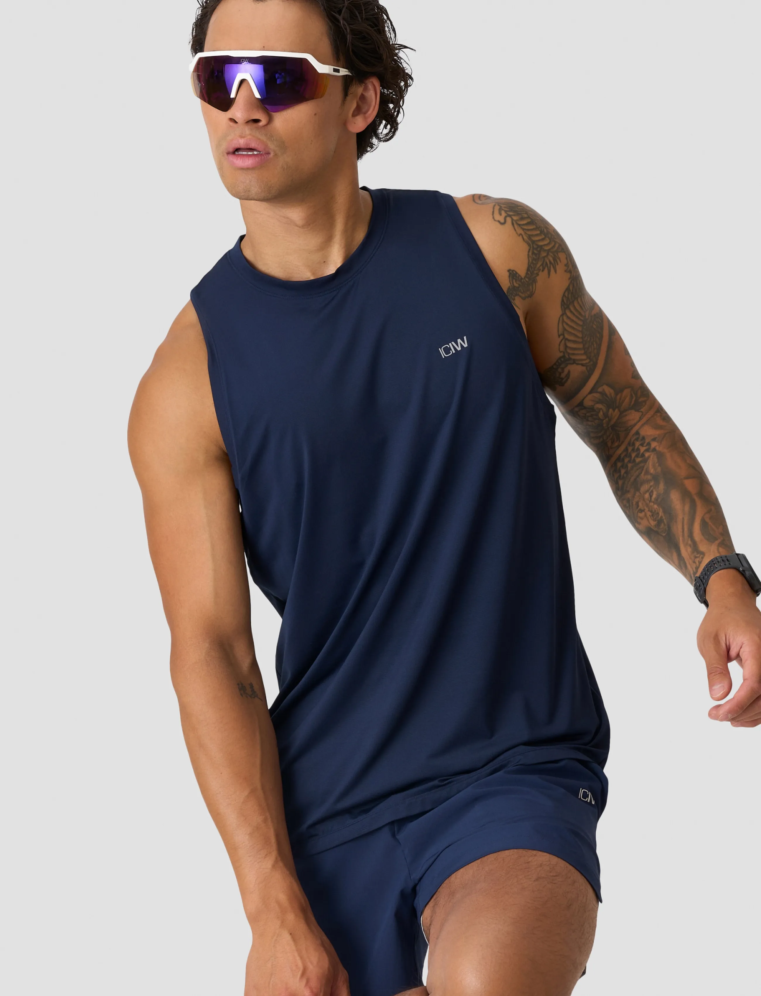 ICANIWILL Mirage Cardio Tank Top M - T-shirts - MIDNIGHT BLUE / navy