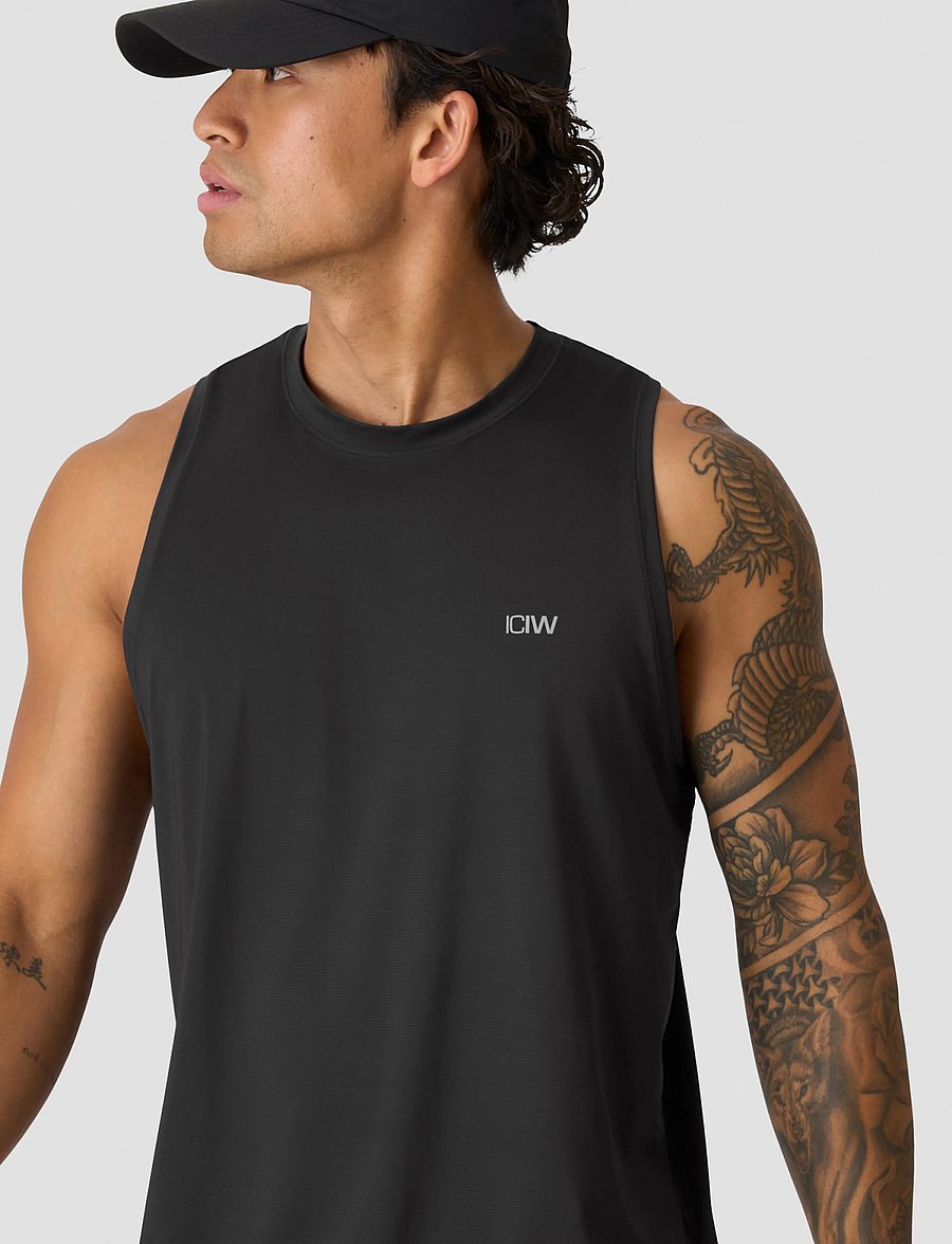 ICANIWILL - Mirage Cardio Tank Top M - tank tops - stormy grey - 4