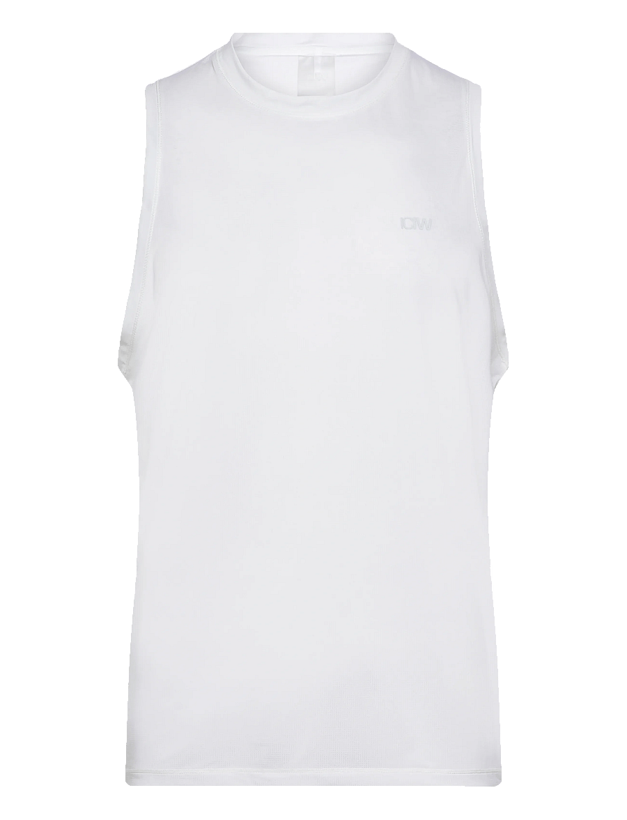 ICANIWILL - Mirage Cardio Tank Top M - topjes - white snow - 1