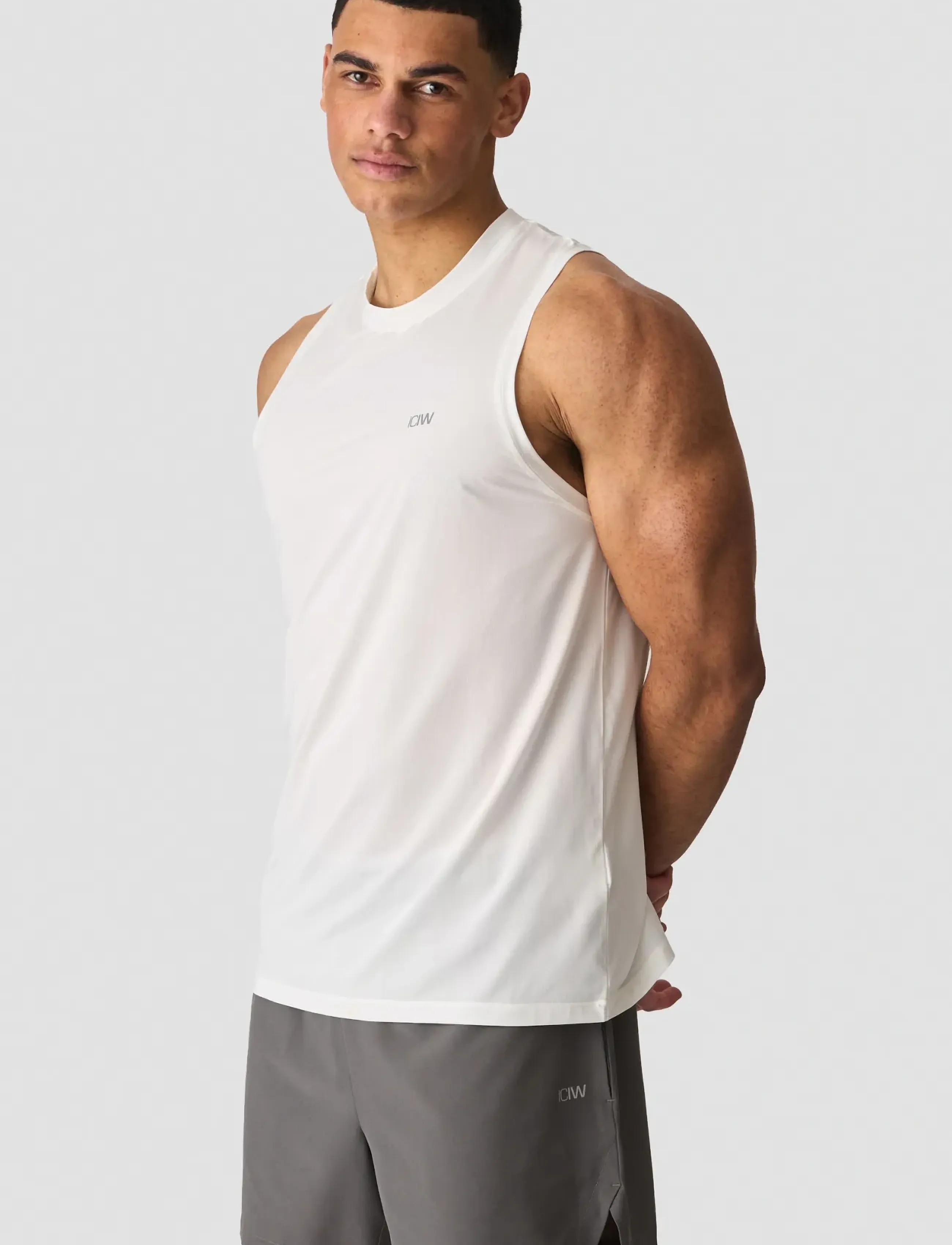 ICANIWILL Mirage Cardio Tank Top M, Mænd, Cardio Tanktop, Hvid, Str: S