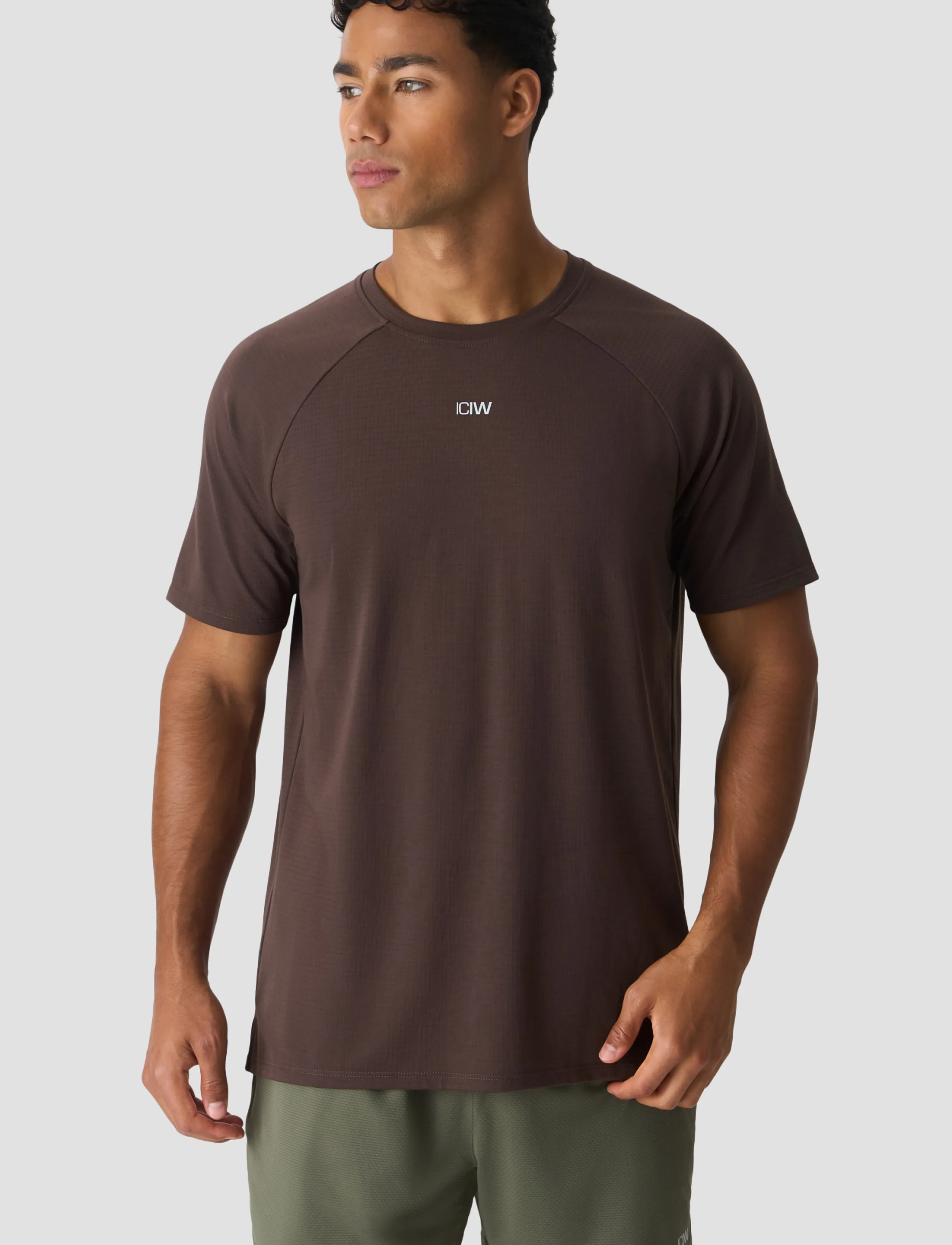 ICANIWILL - Stride Raglan Tee Dri-Release M - alussärgid ja t-särgid - emberwood - 0