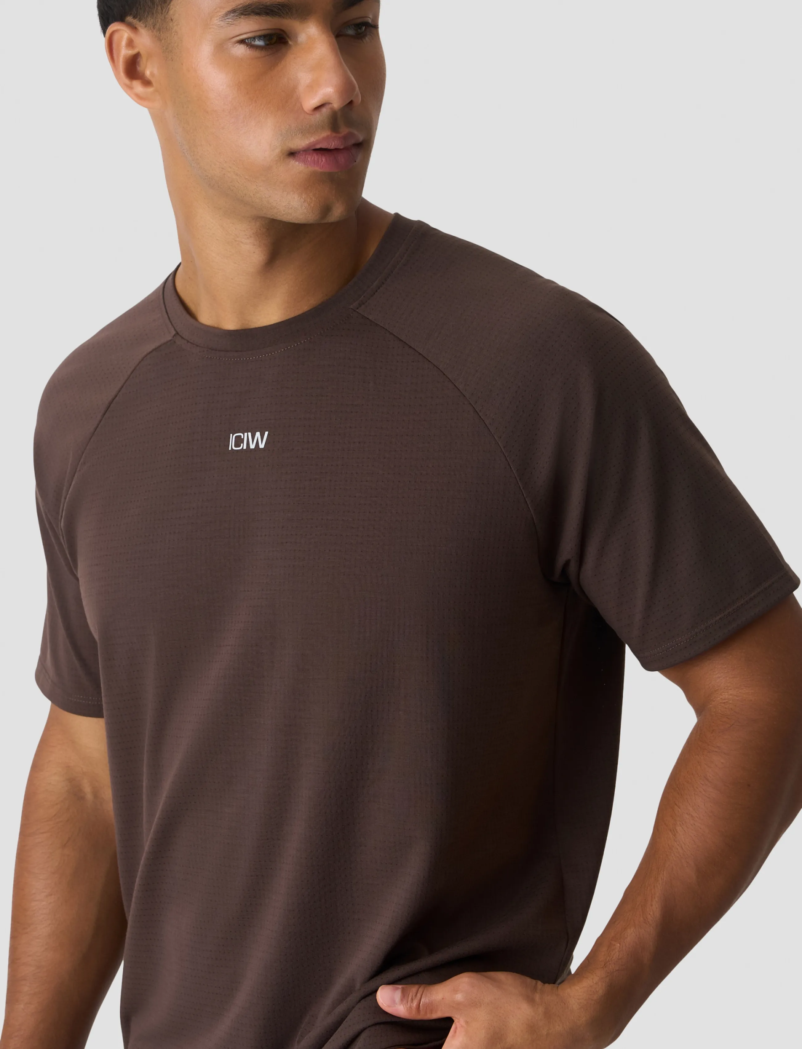 ICANIWILL - Stride Raglan Tee Dri-Release M - alussärgid ja t-särgid - emberwood - 4