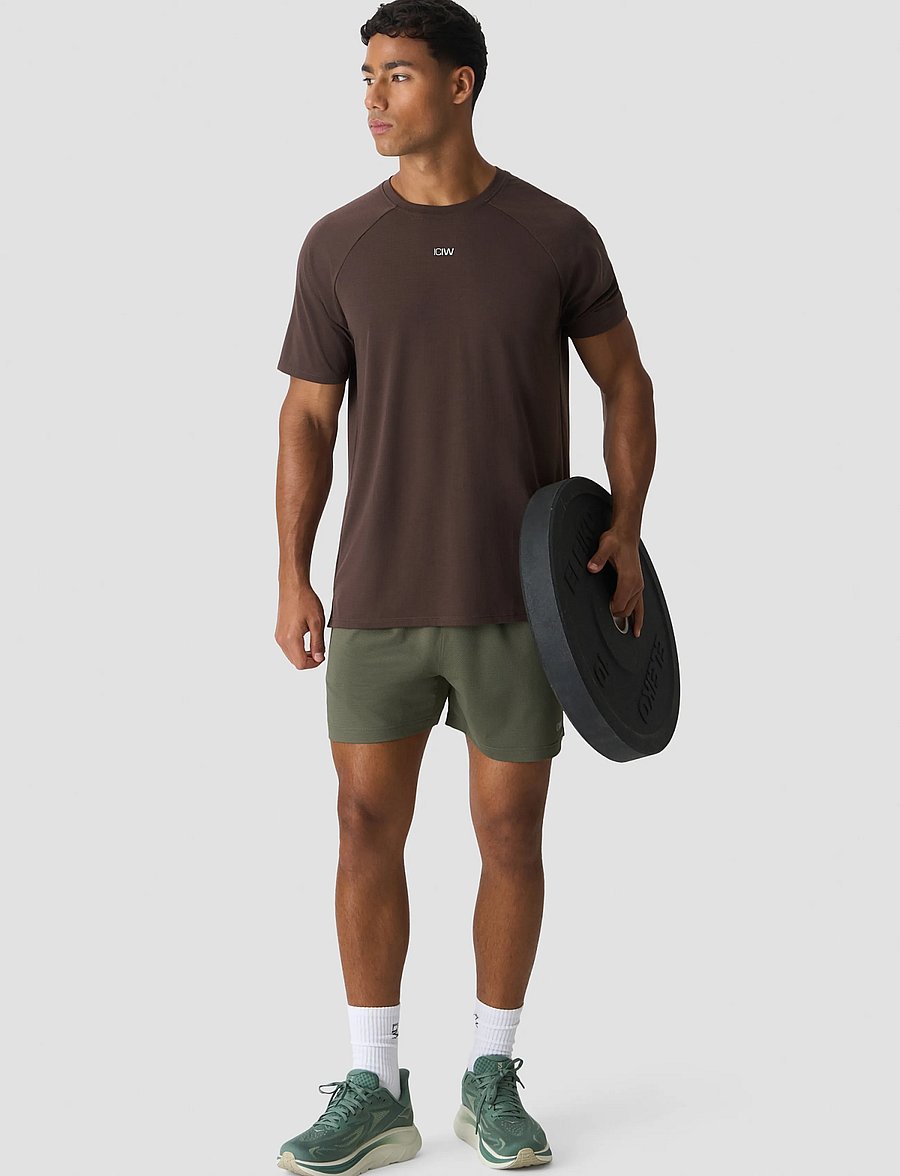 ICANIWILL - Stride Raglan Tee Dri-Release M - alussärgid ja t-särgid - emberwood - 5