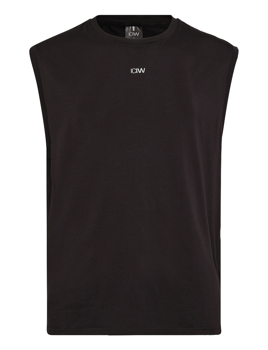 ICANIWILL - Stride Sleeveless Tee Dri-Release M - black - 1