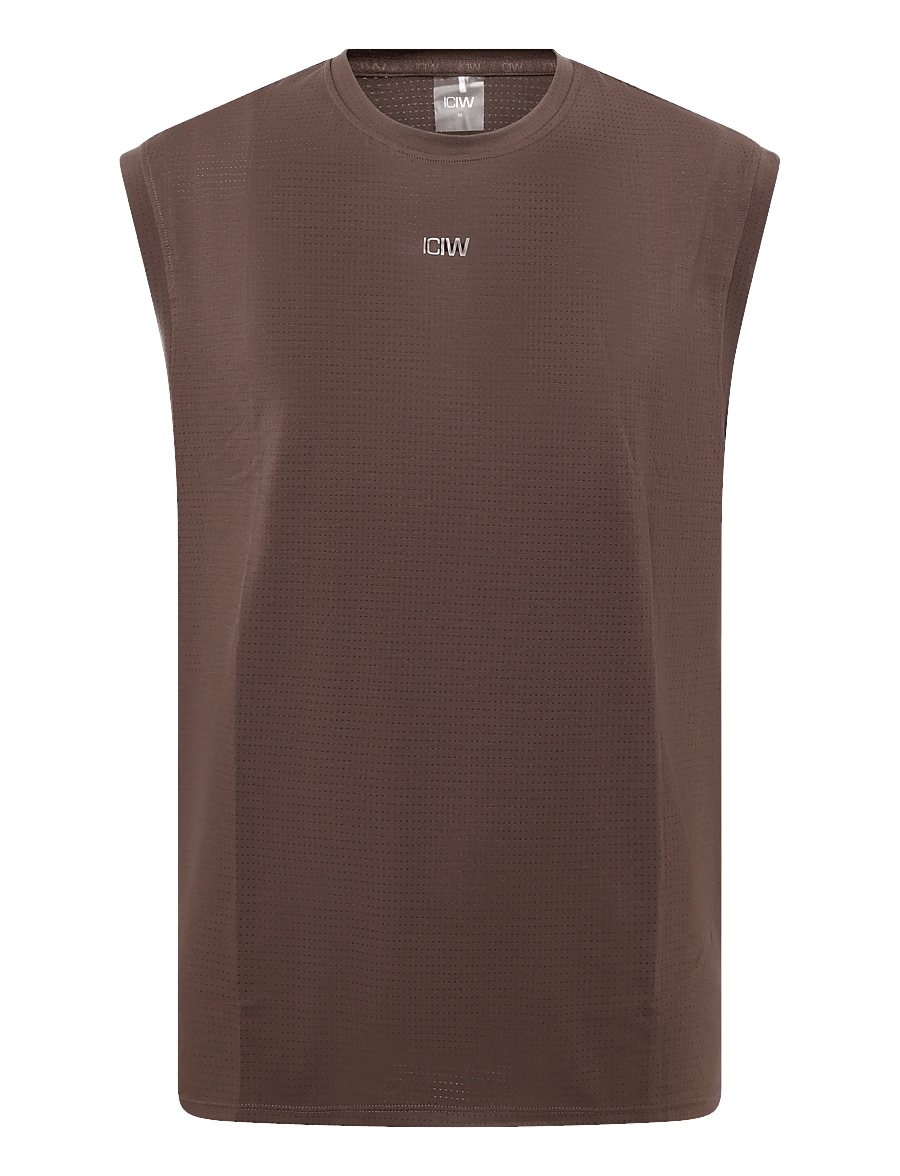 ICANIWILL - Stride Sleeveless Tee Dri-Release M - Õlapaeltega pluusid - emberwood - 1