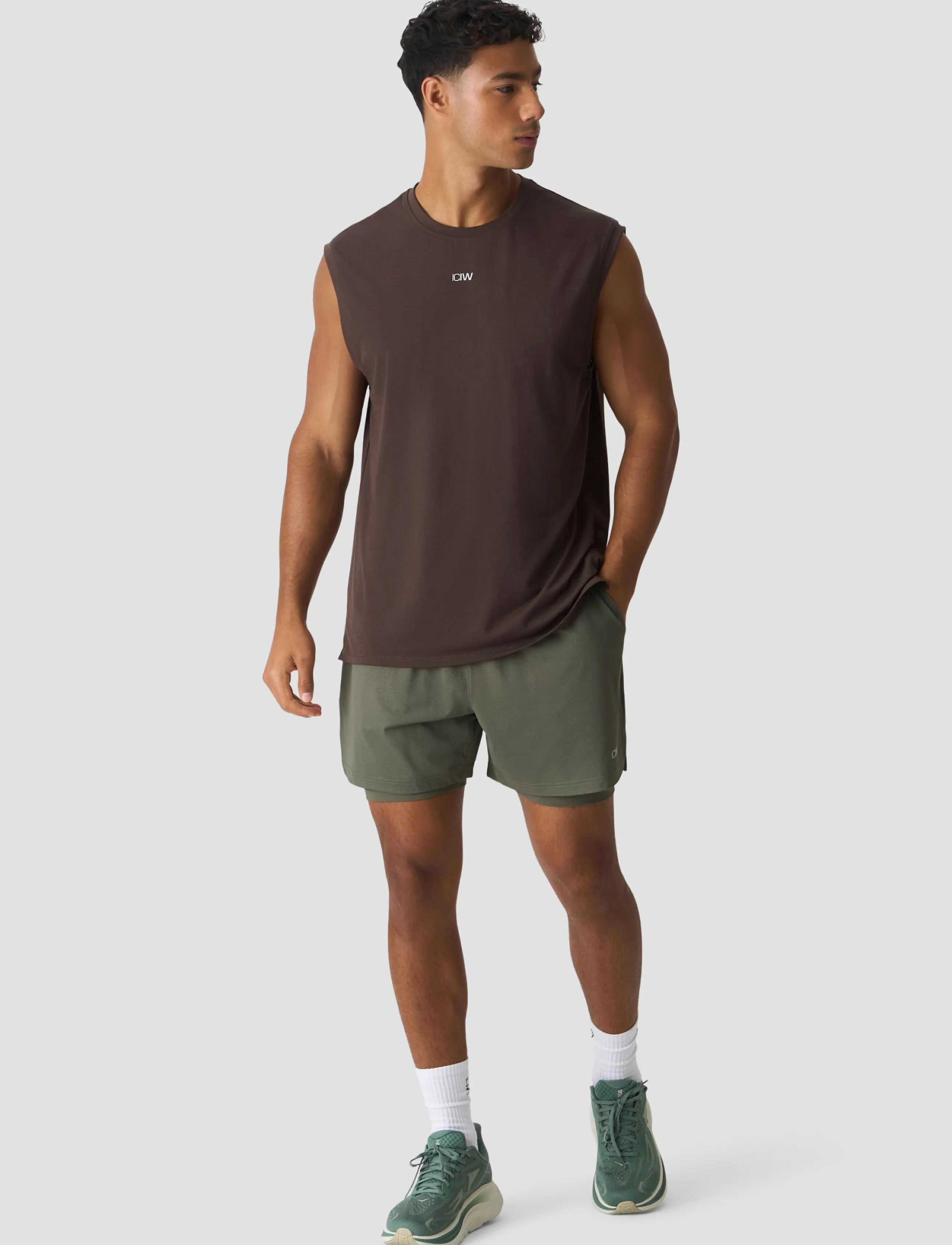 ICANIWILL Stride Sleeveless Tee Dri-Release toppar & linnen herr – bild 5
