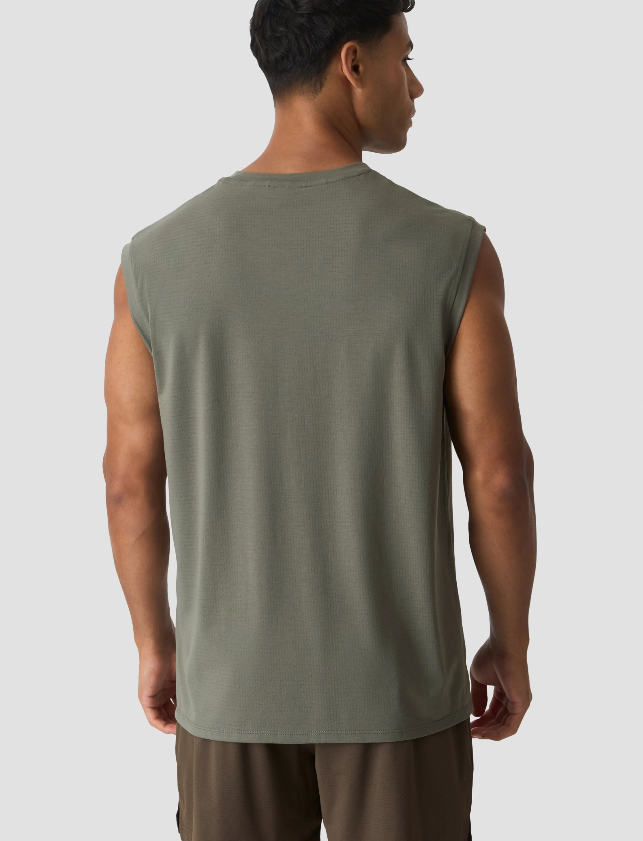ICANIWILL - Stride Sleeveless Tee Dri-Release M - Õlapaeltega pluusid - warm green - 3