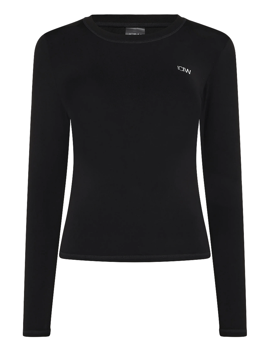 ICANIWILL - Luxe Long Sleeve W - langærmede t-shirts - black - 1