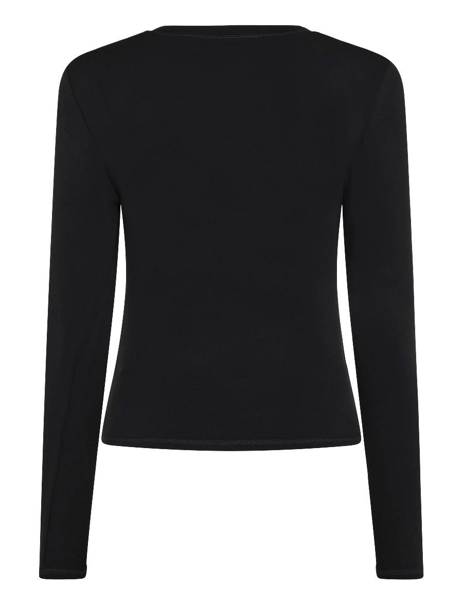 ICANIWILL - Luxe Long Sleeve W - langærmede t-shirts - black - 2