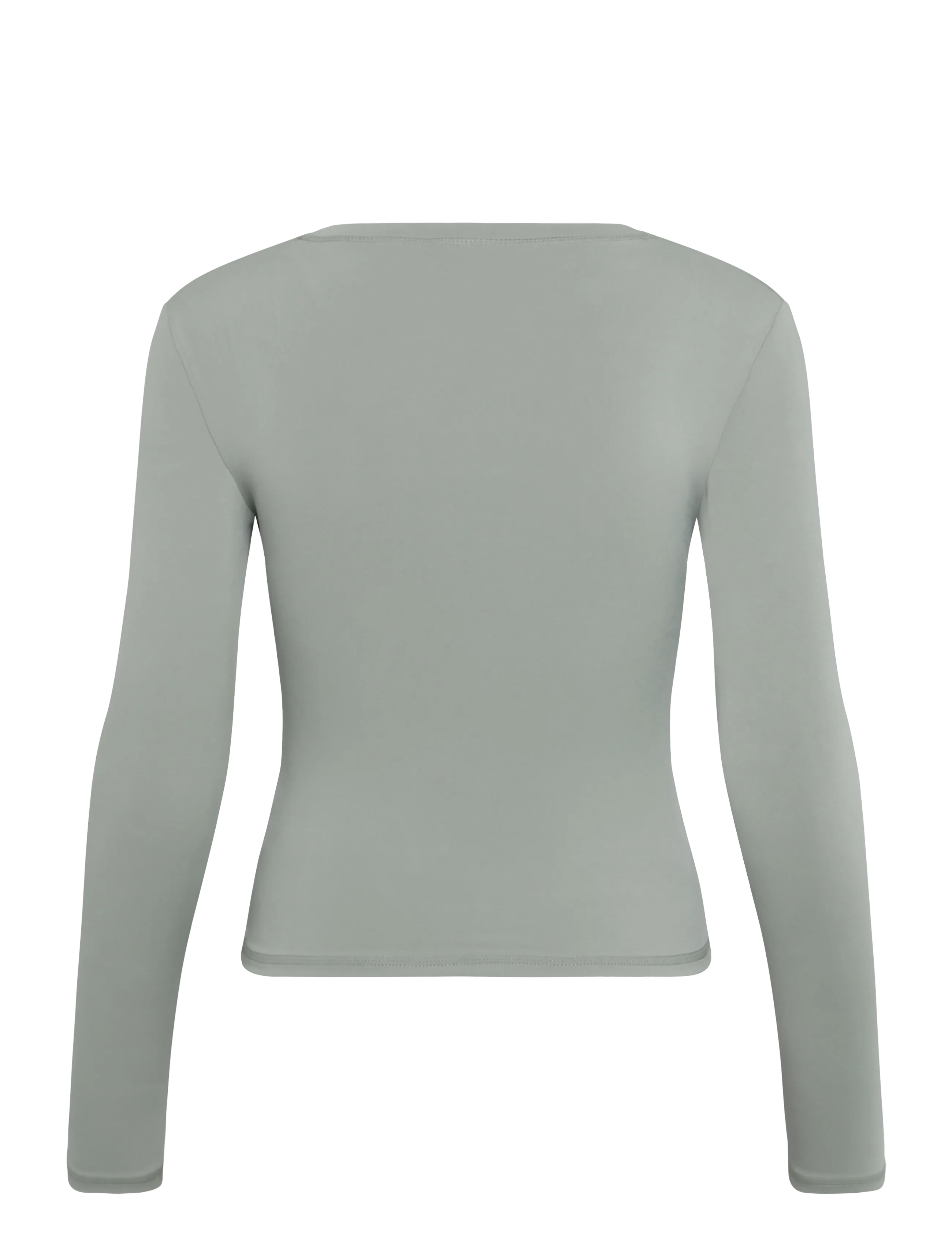 ICANIWILL - Luxe Long Sleeve W - langærmede t-shirts - dusty sage green - 2