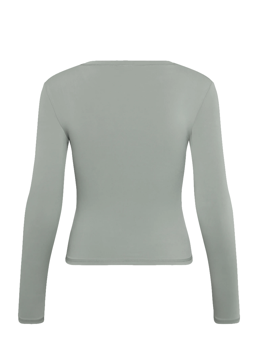 ICANIWILL - Luxe Long Sleeve W - pikkade varrukatega alussärgid - dusty sage green - 2
