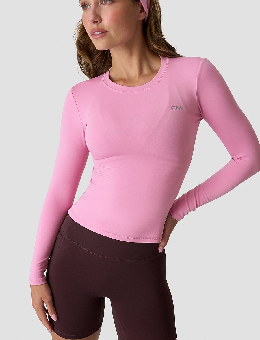 ICANIWILL - Luxe Long Sleeve W - langarmshirts - soft rose pink - 0