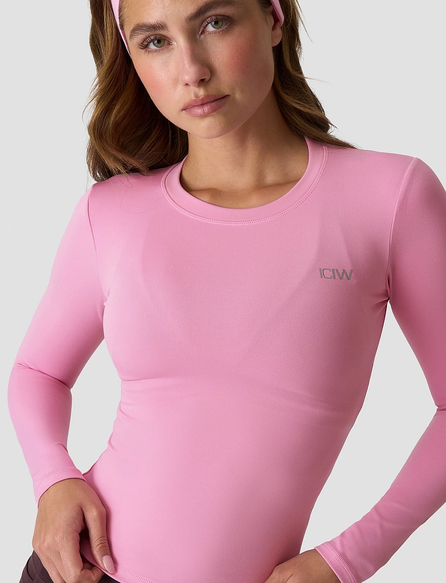 ICANIWILL - Luxe Long Sleeve W - langarmshirts - soft rose pink - 4