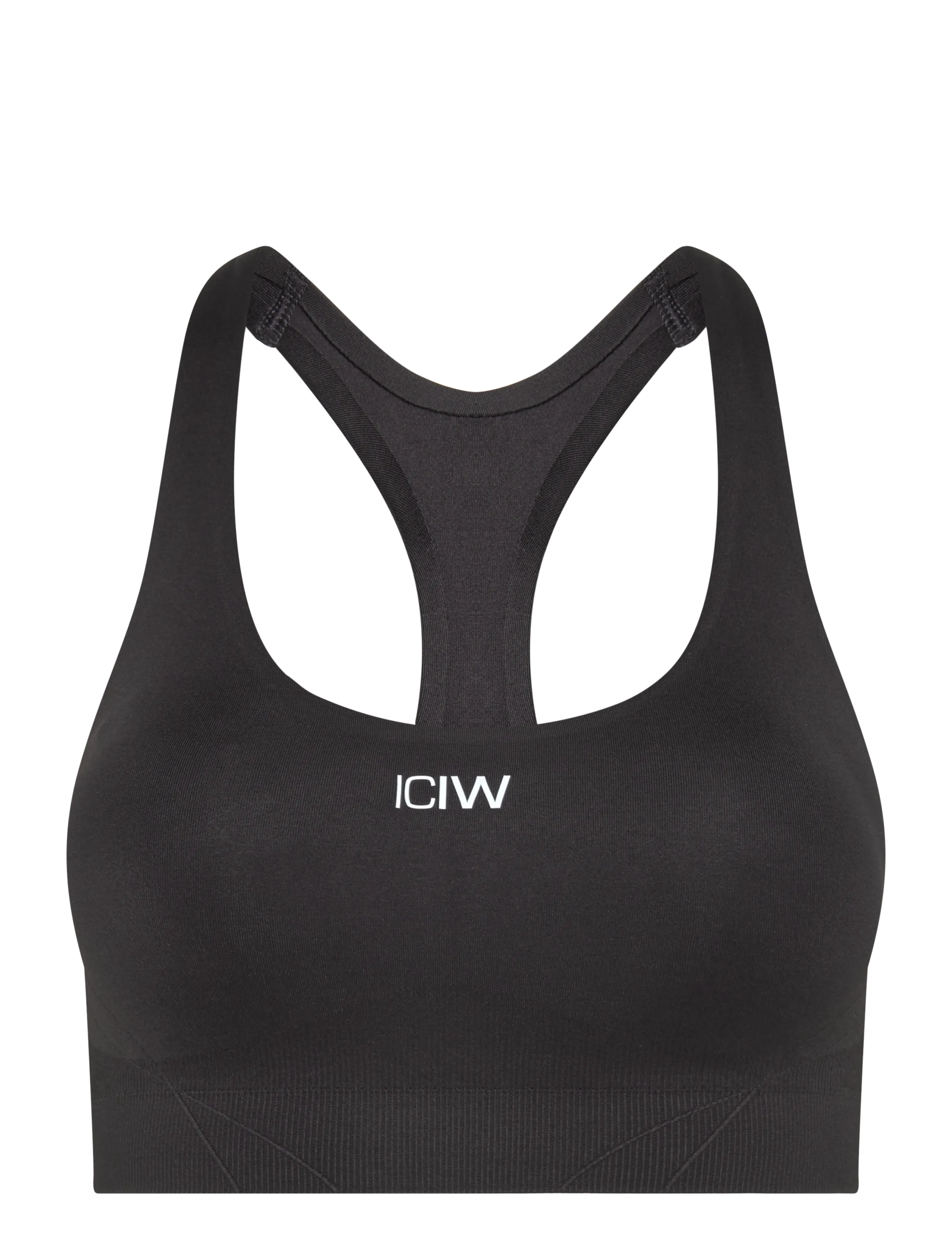 ICANIWILL Shape Mid Support Sports Bra W - Aluspesu - BLACK / black