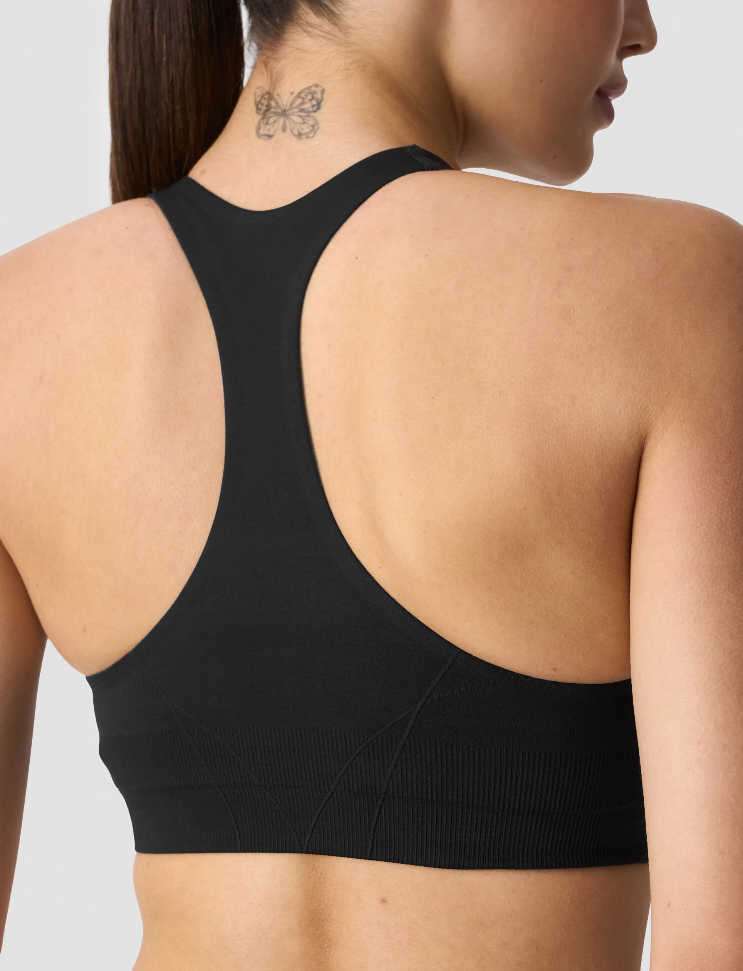 ICANIWILL - Shape Mid Support Sports Bra W - spordi-rinnahoidjad - black - 5