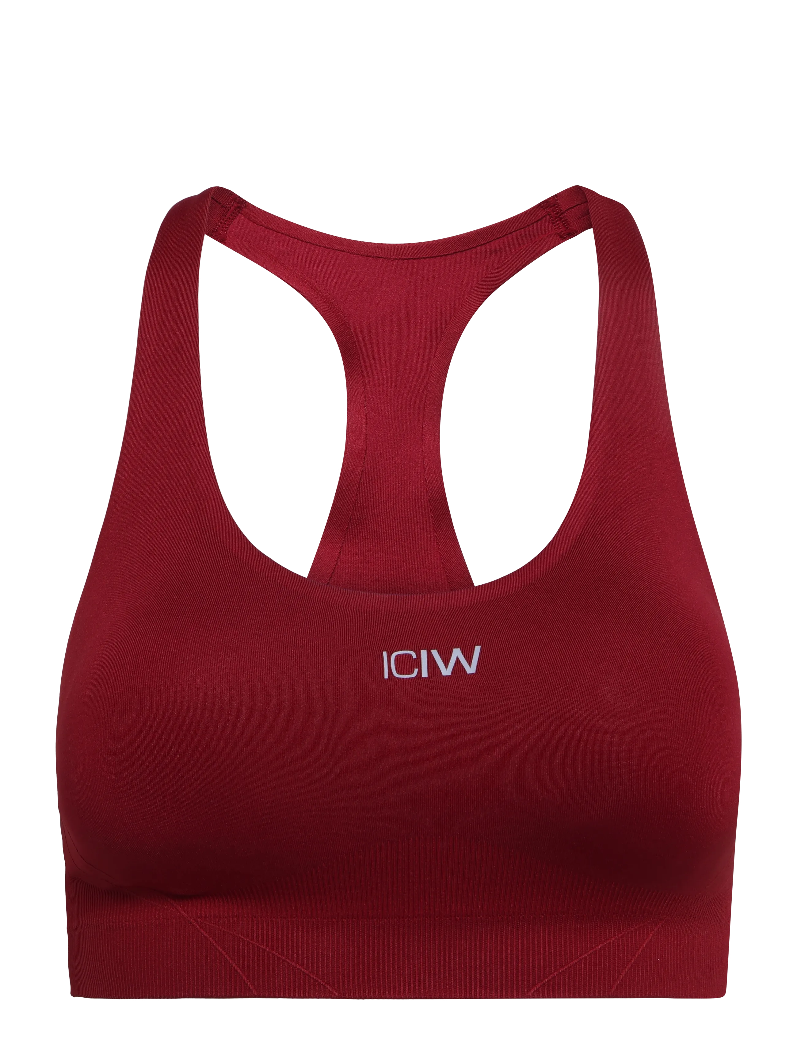 ICANIWILL Shape Mid Support Sports Bra W - Aluspesu - DARK BERRY / burgundy