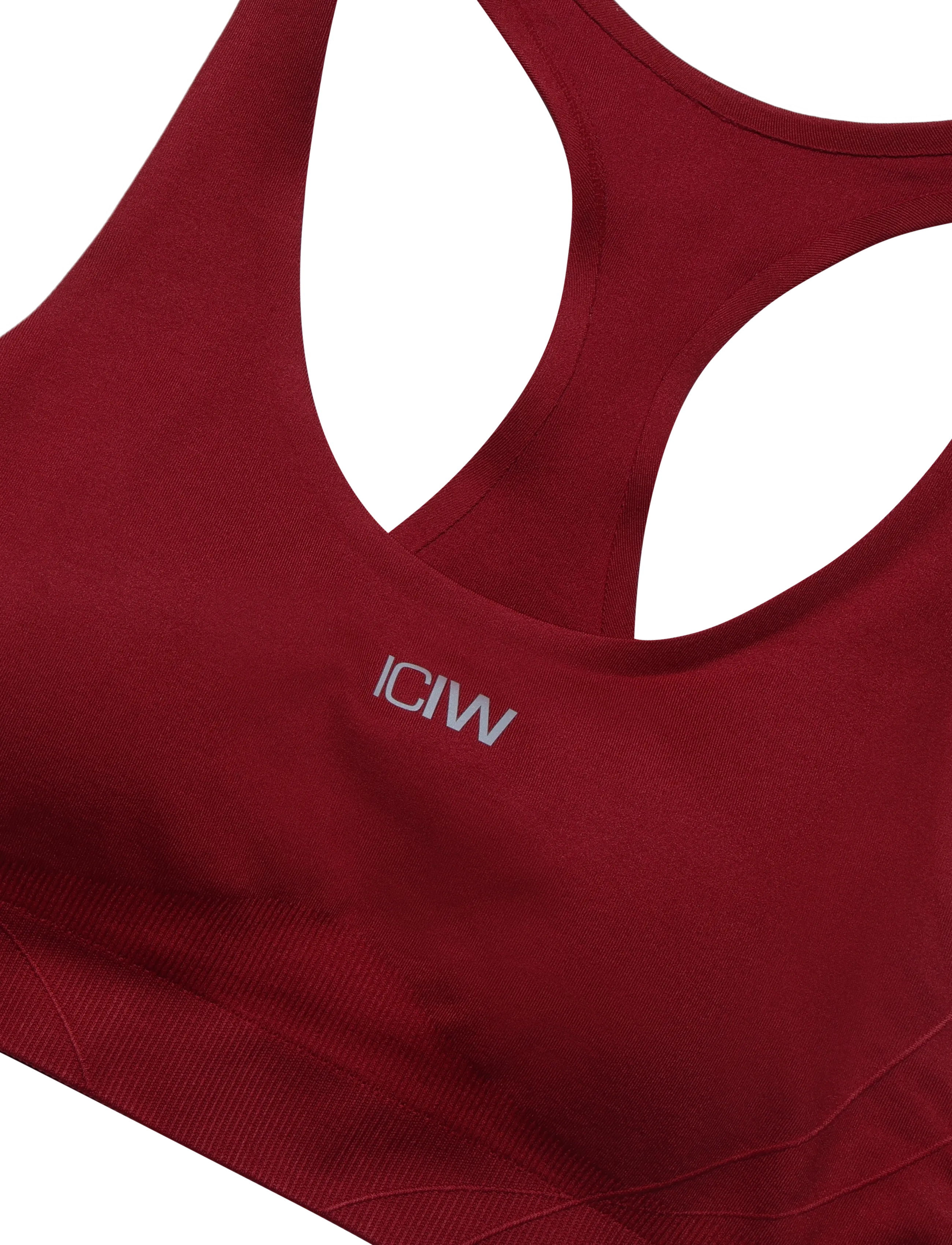 ICANIWILL - Shape Mid Support Sports Bra W - spordi-rinnahoidjad - dark berry - 5