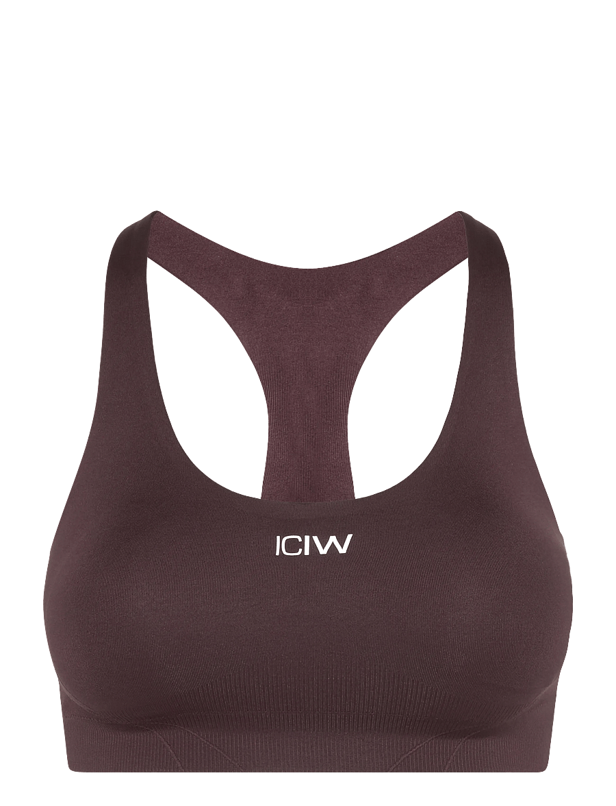 ICANIWILL - Shape Mid Support Sports Bra W - sports-bh'er - espresso - 1