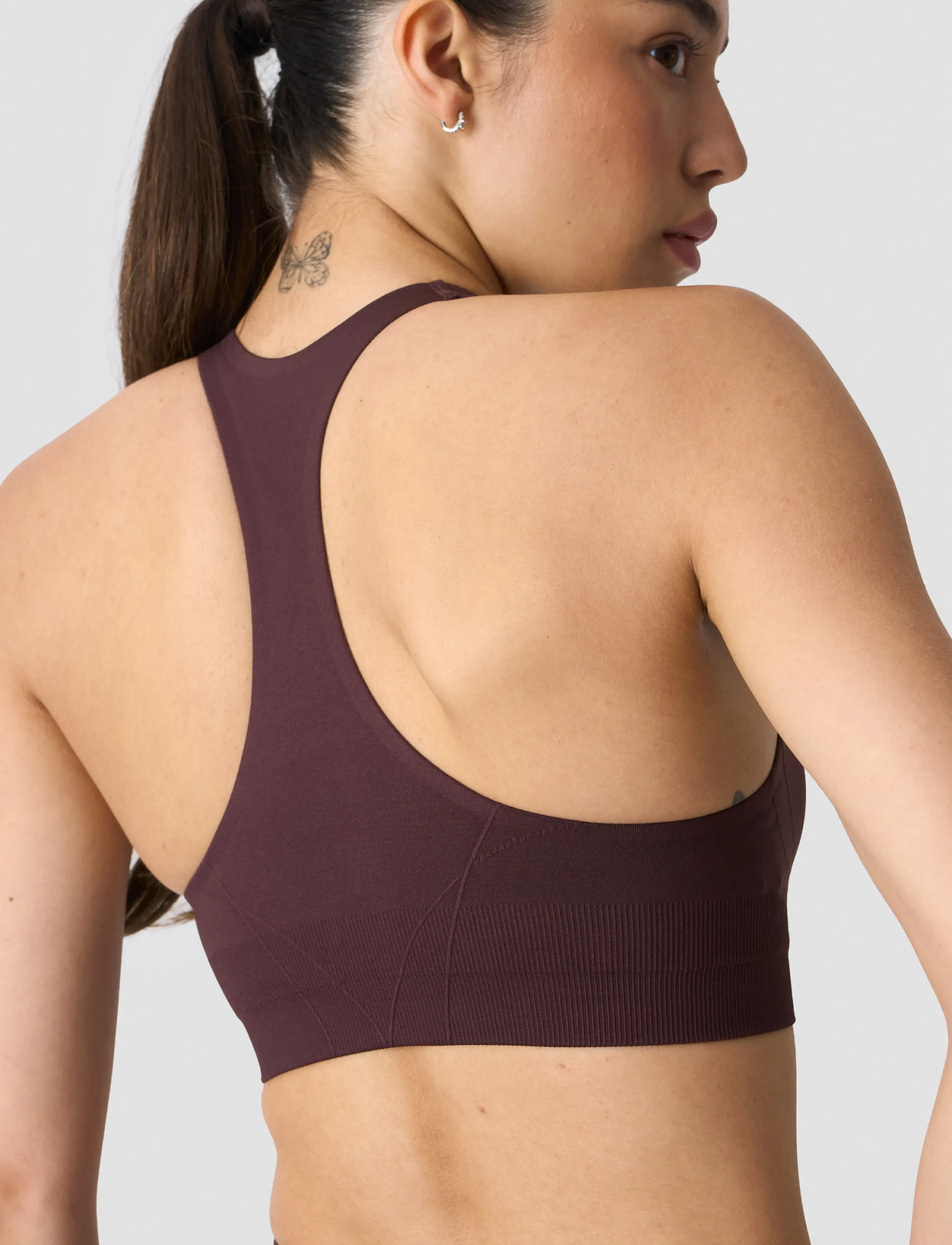 ICANIWILL - Shape Mid Support Sports Bra W - sports-bh'er - espresso - 5