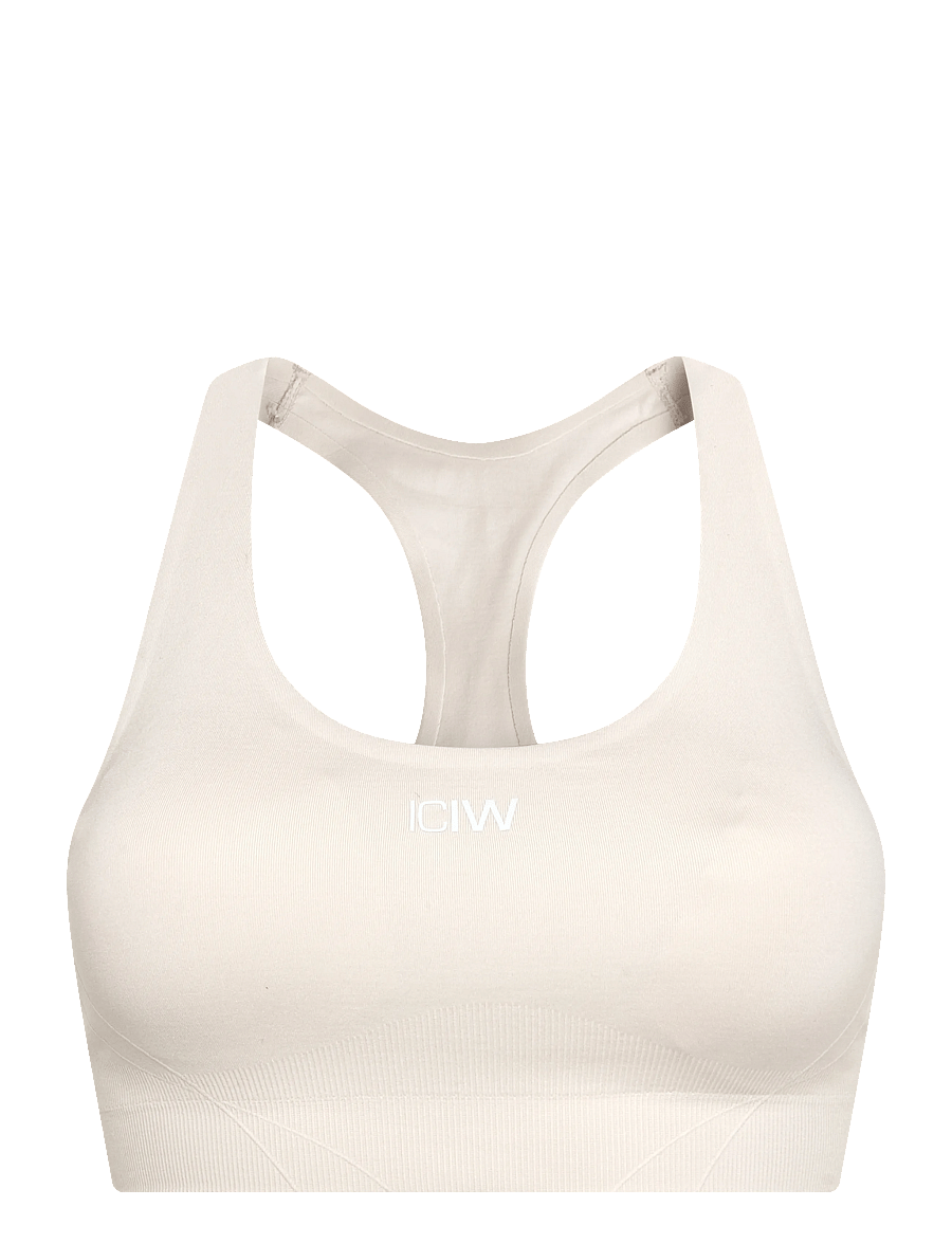 ICANIWILL - Shape Mid Support Sports Bra W - sports-bh'er - light beige - 1