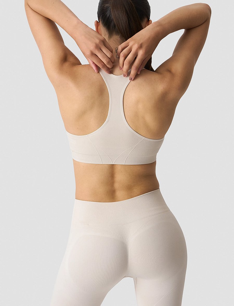 ICANIWILL - Shape Mid Support Sports Bra W - sports-bh'er - light beige - 3