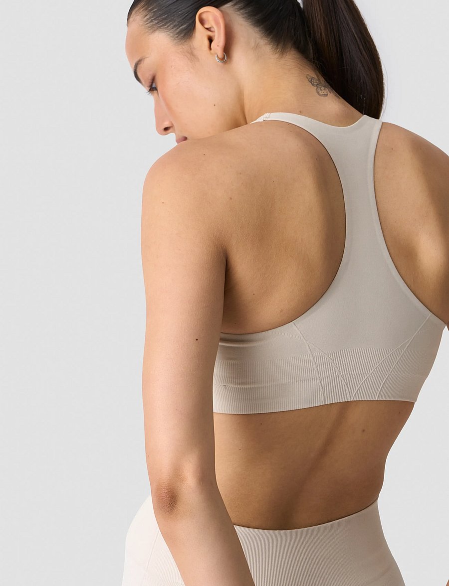 ICANIWILL - Shape Mid Support Sports Bra W - sports-bh'er - light beige - 5