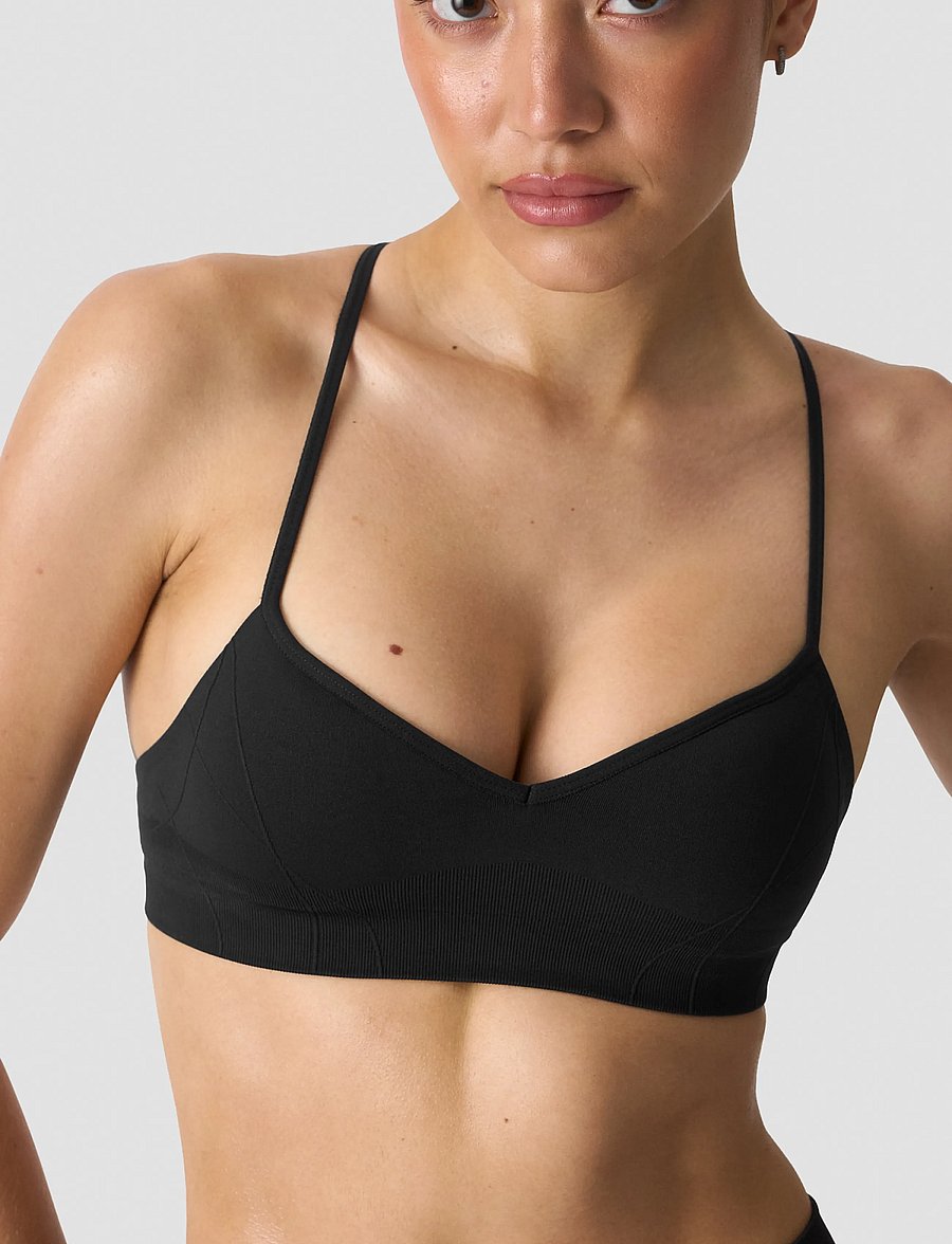 ICANIWILL - Shape Strappy Sports Bra W - spordi-rinnahoidjad - black - 4