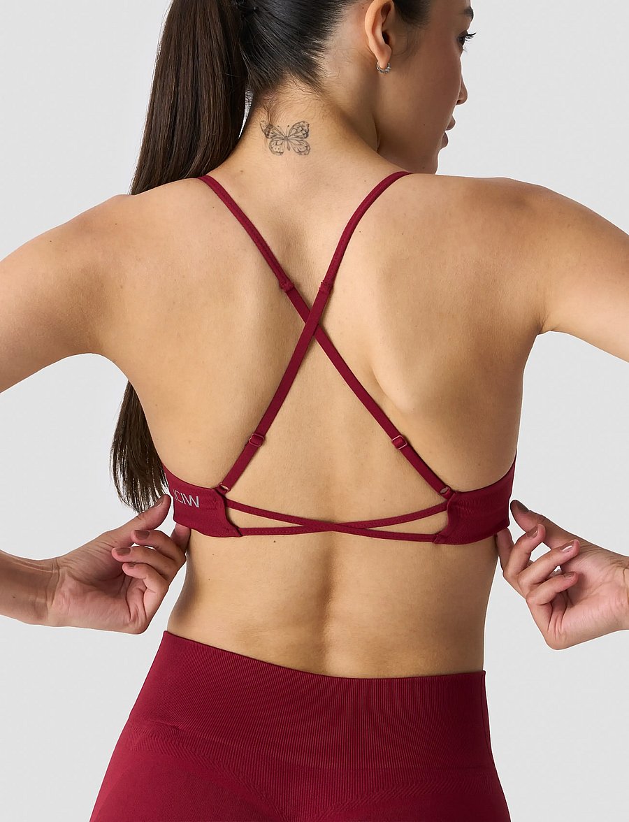 ICANIWILL - Shape Strappy Sports Bra W - sports-bh'er - dark berry - 4