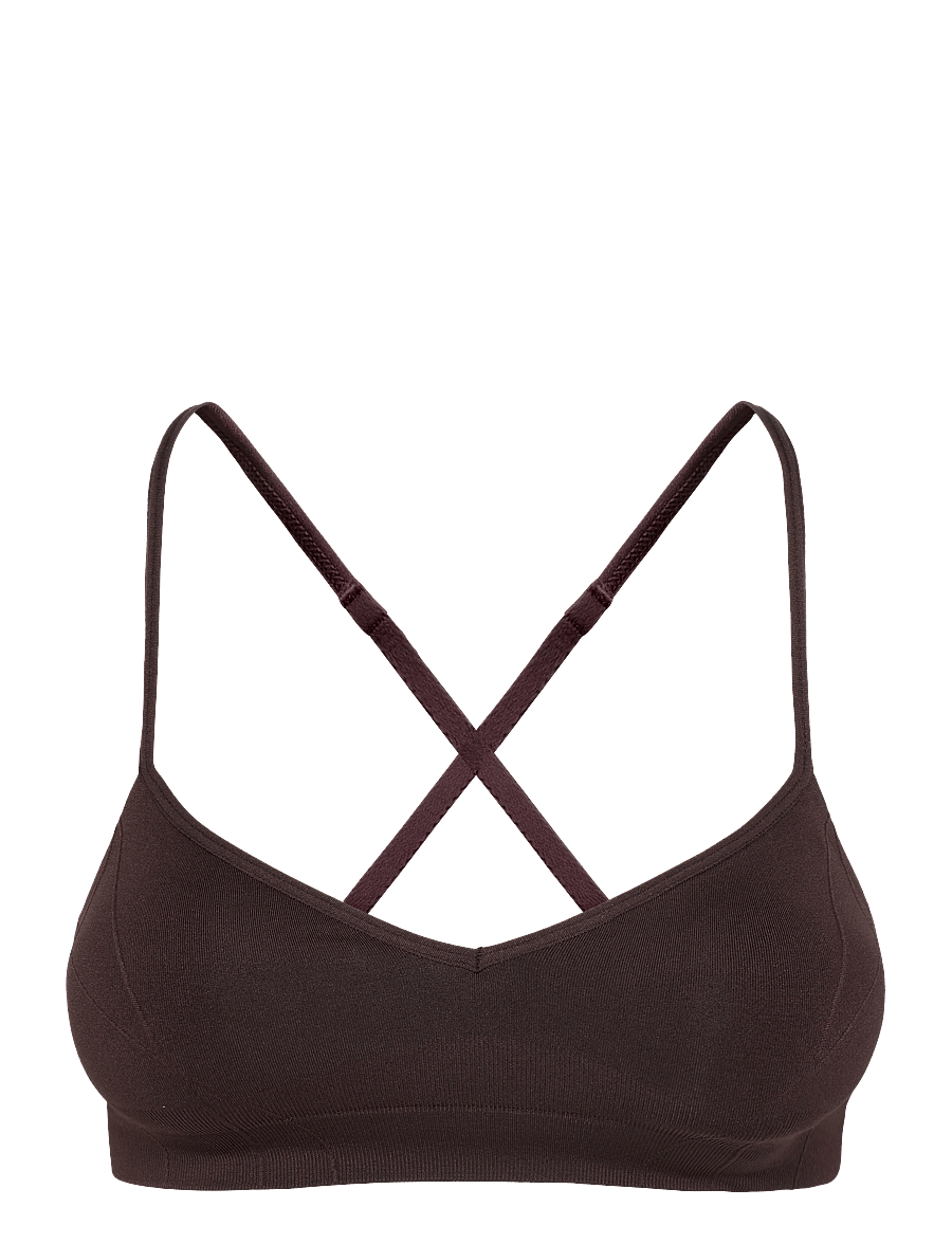 ICANIWILL - Shape Strappy Sports Bra W - spordi-rinnahoidjad - espresso - 1