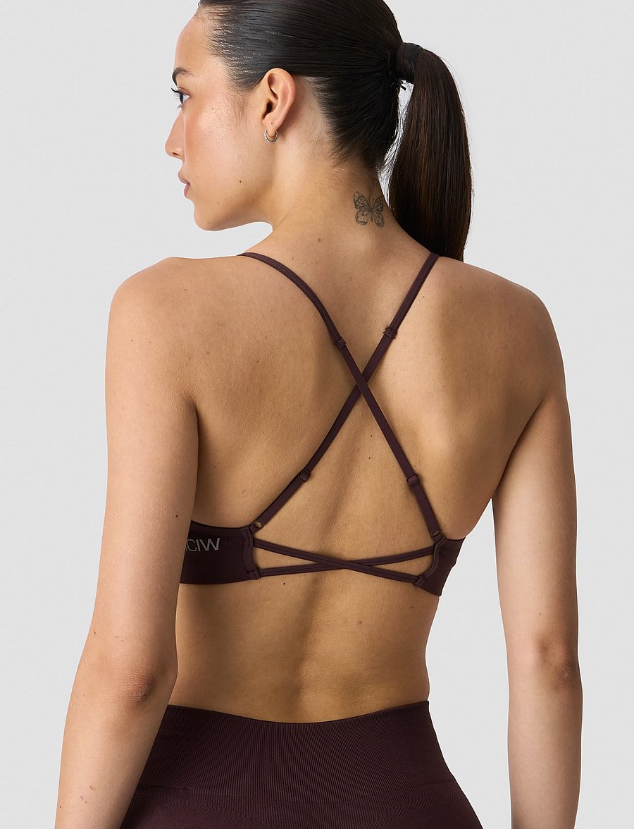 ICANIWILL - Shape Strappy Sports Bra W - spordi-rinnahoidjad - espresso - 3