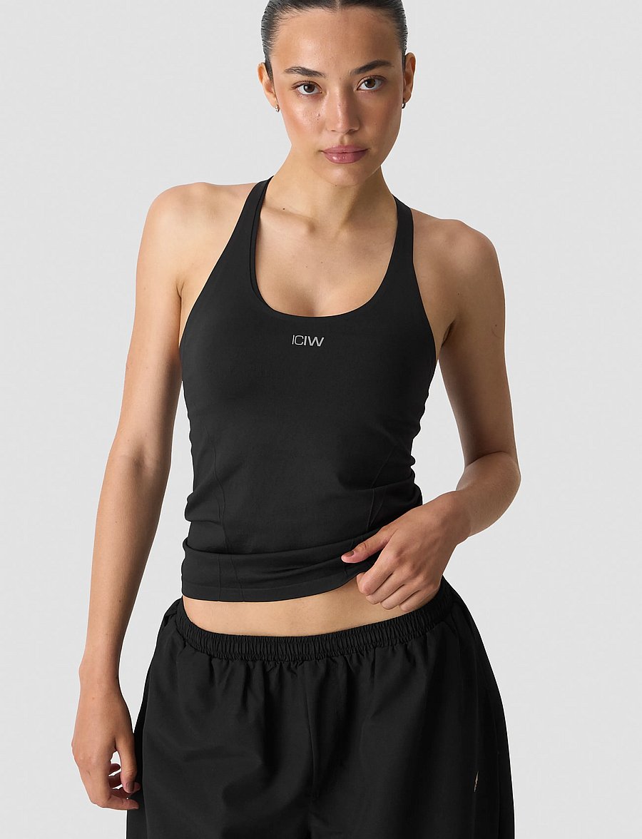 ICANIWILL - Shape Tank Top W - tank tops - black - 0