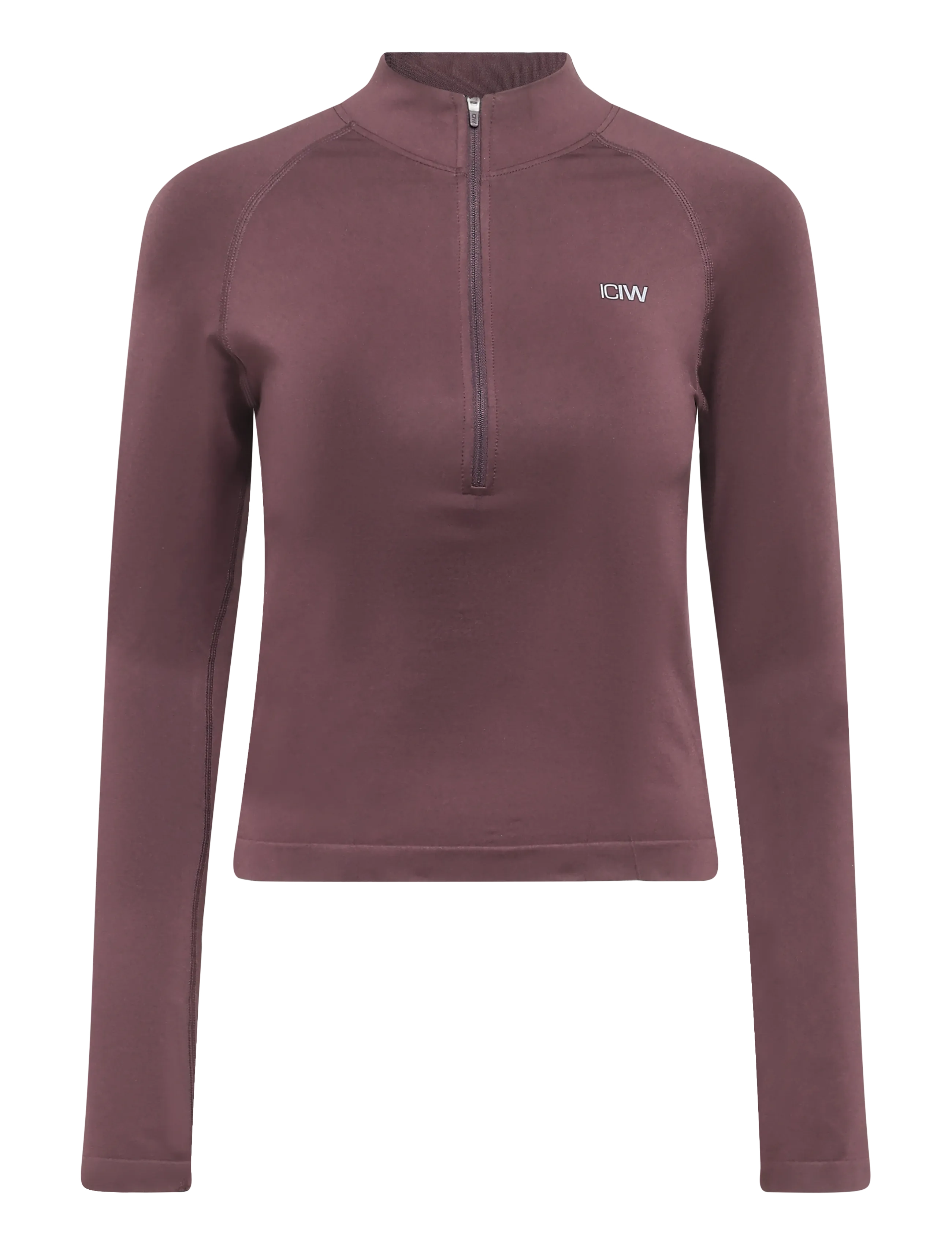 ICANIWILL - Shape 1/2 Zip Long Sleeve W - espresso - 1