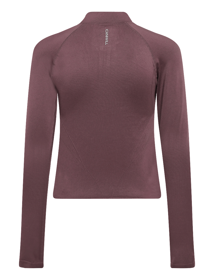 ICANIWILL - Shape 1/2 Zip Long Sleeve W - espresso - 2