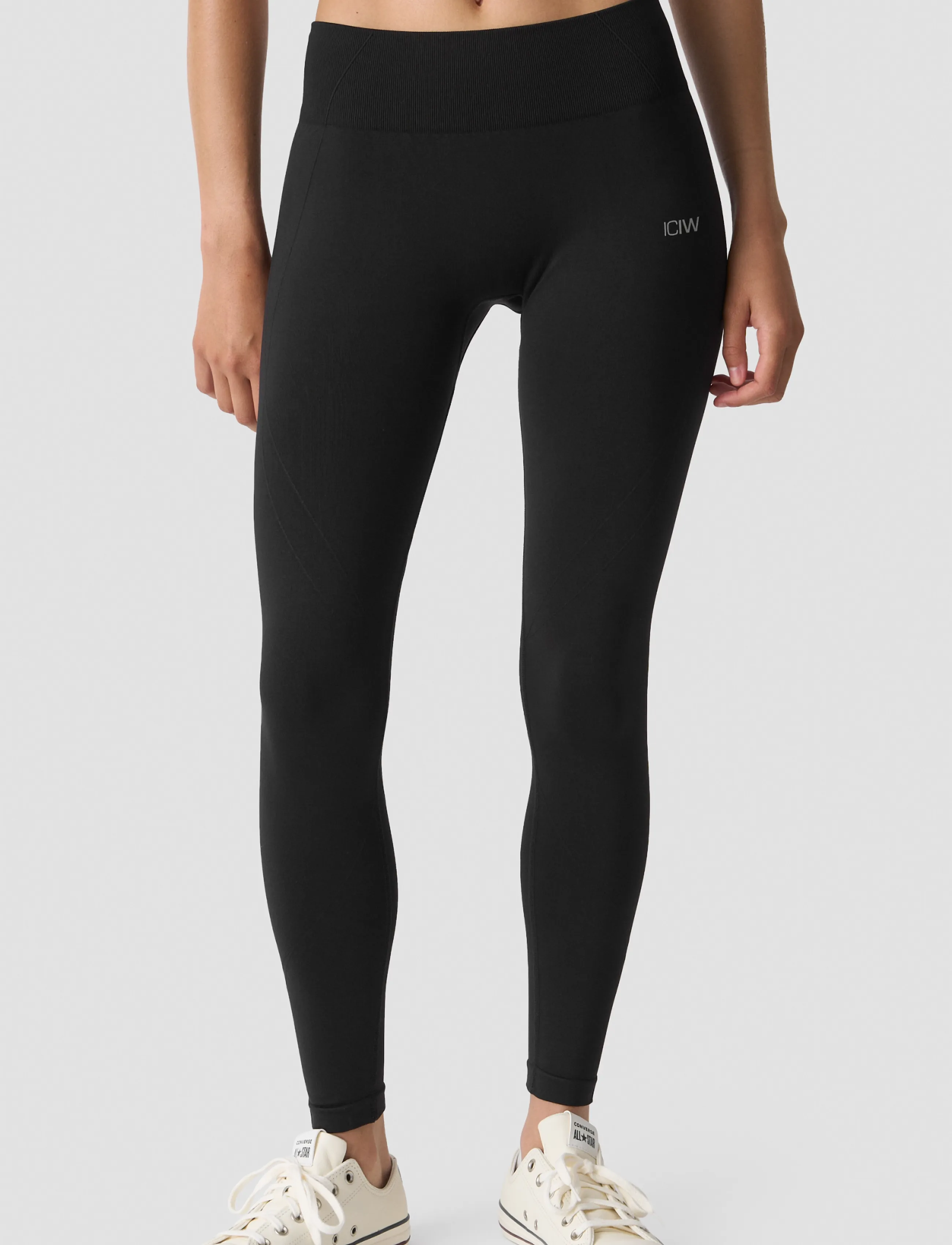 ICANIWILL - Shape Mid Waist Tights W - træningstights - black - 0