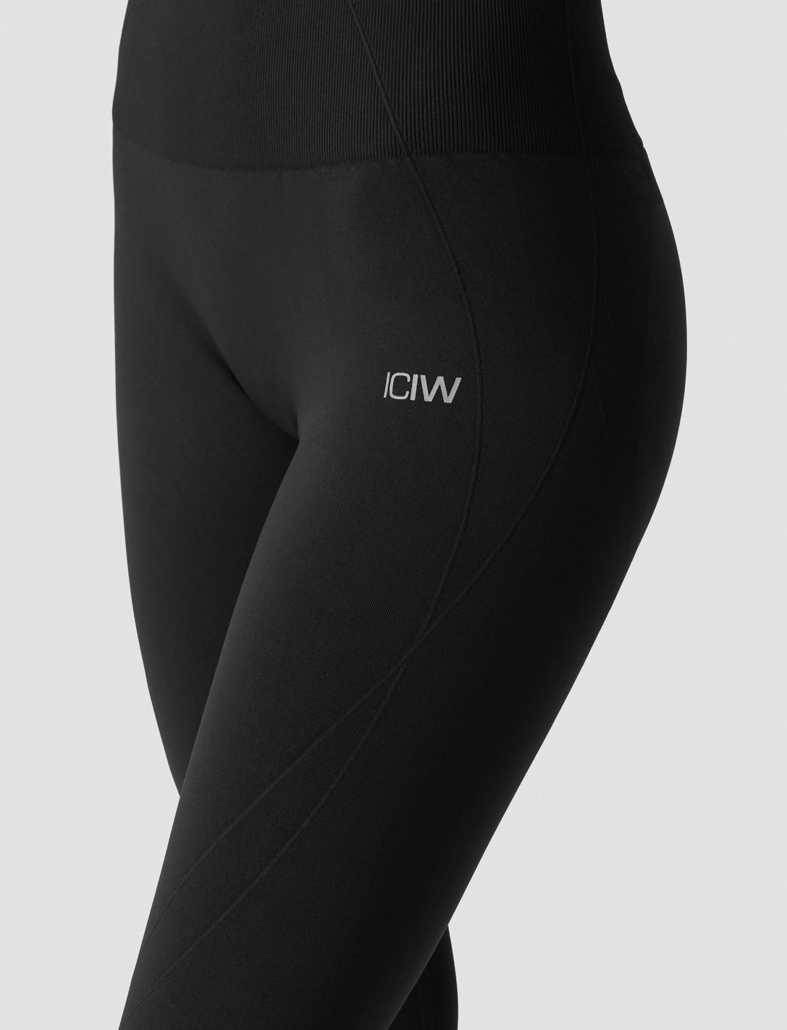 ICANIWILL - Shape Mid Waist Tights W - træningstights - black - 4