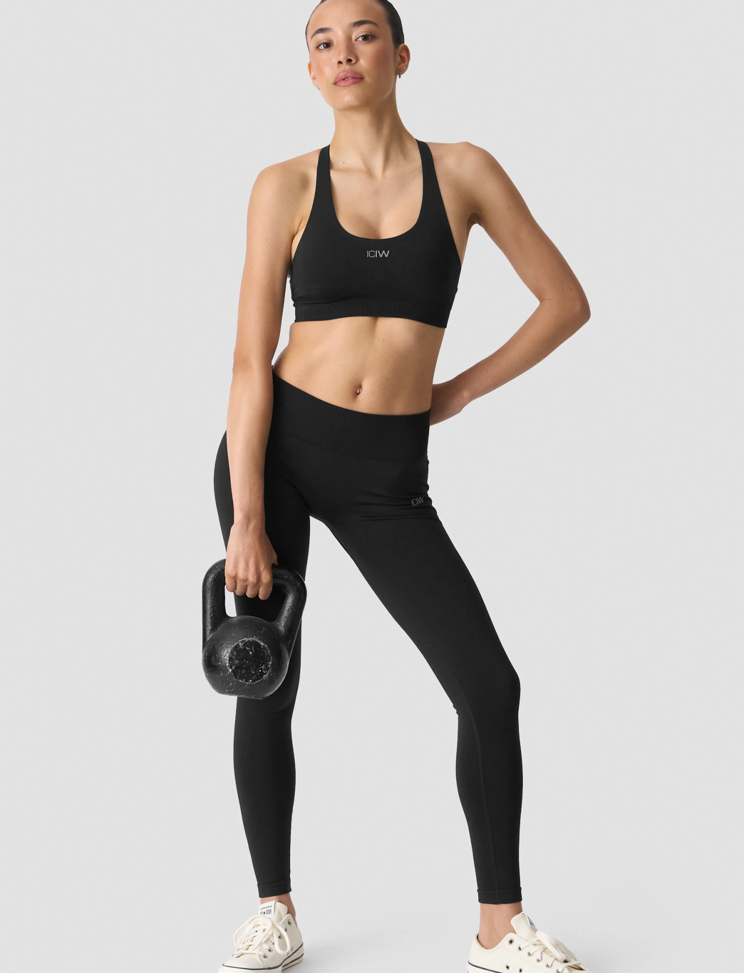 ICANIWILL - Shape Mid Waist Tights W - træningstights - black - 5