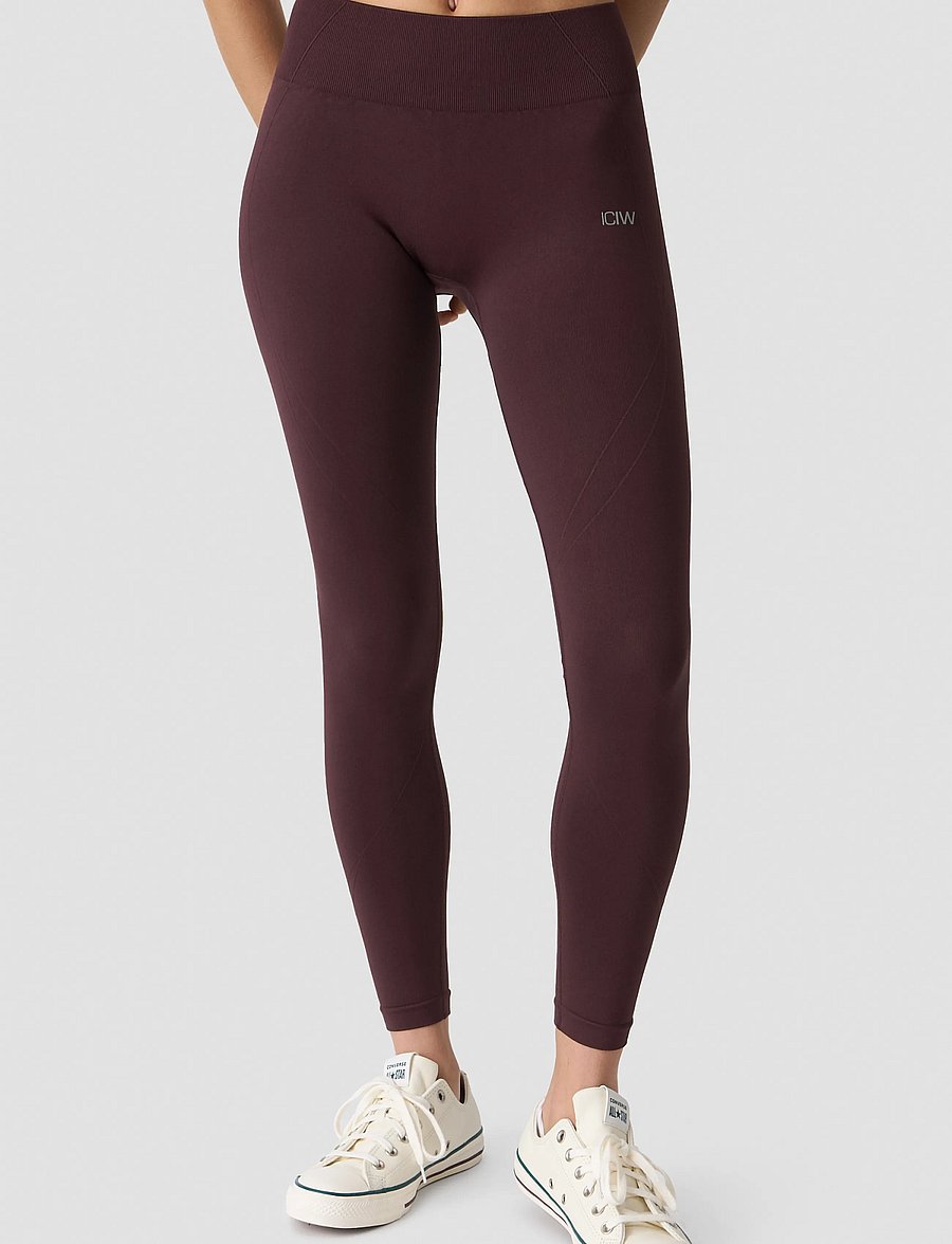 ICANIWILL - Shape Mid Waist Tights W - seamless tights - espresso - 0