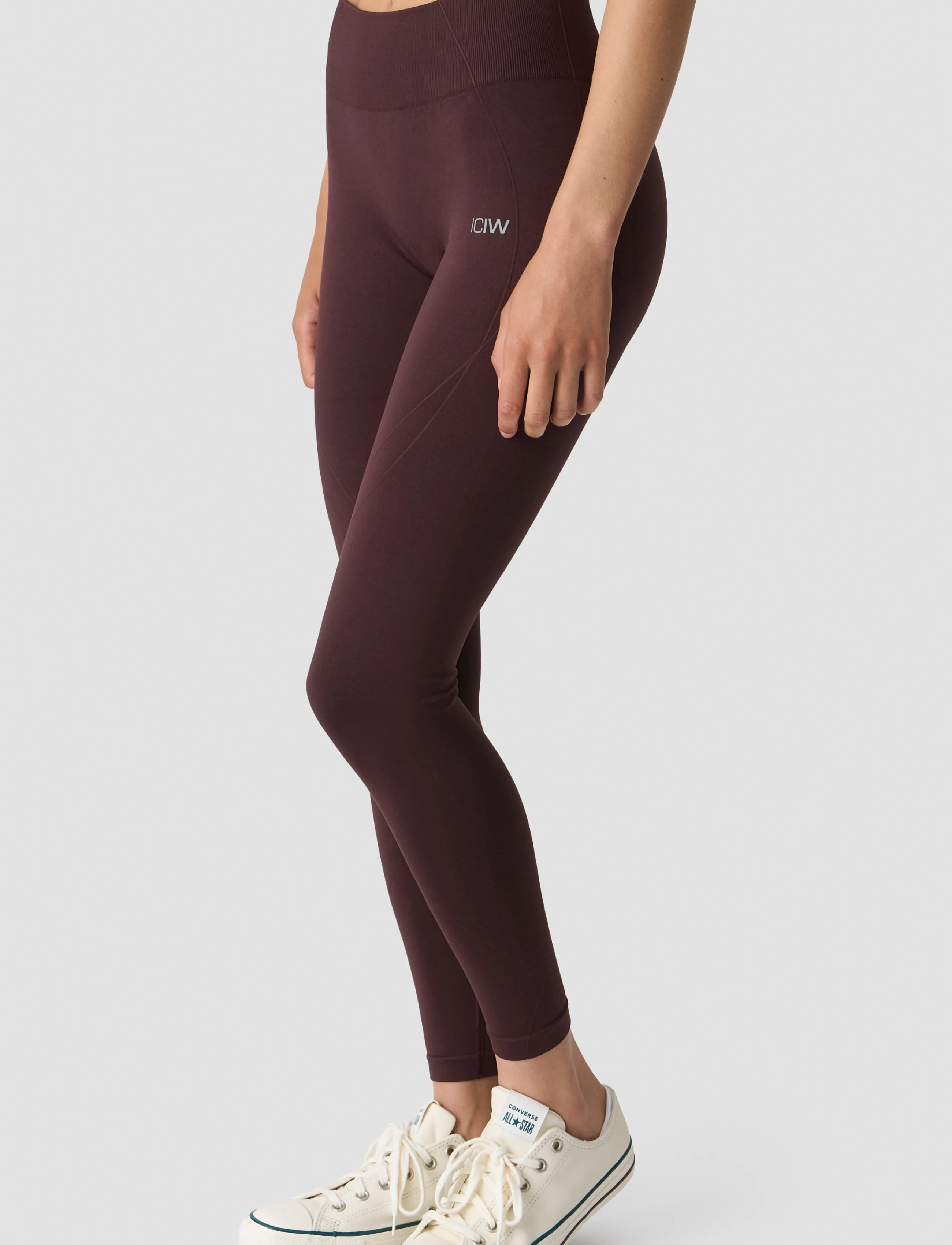 ICANIWILL - Shape Mid Waist Tights W - seamless tights - espresso - 3