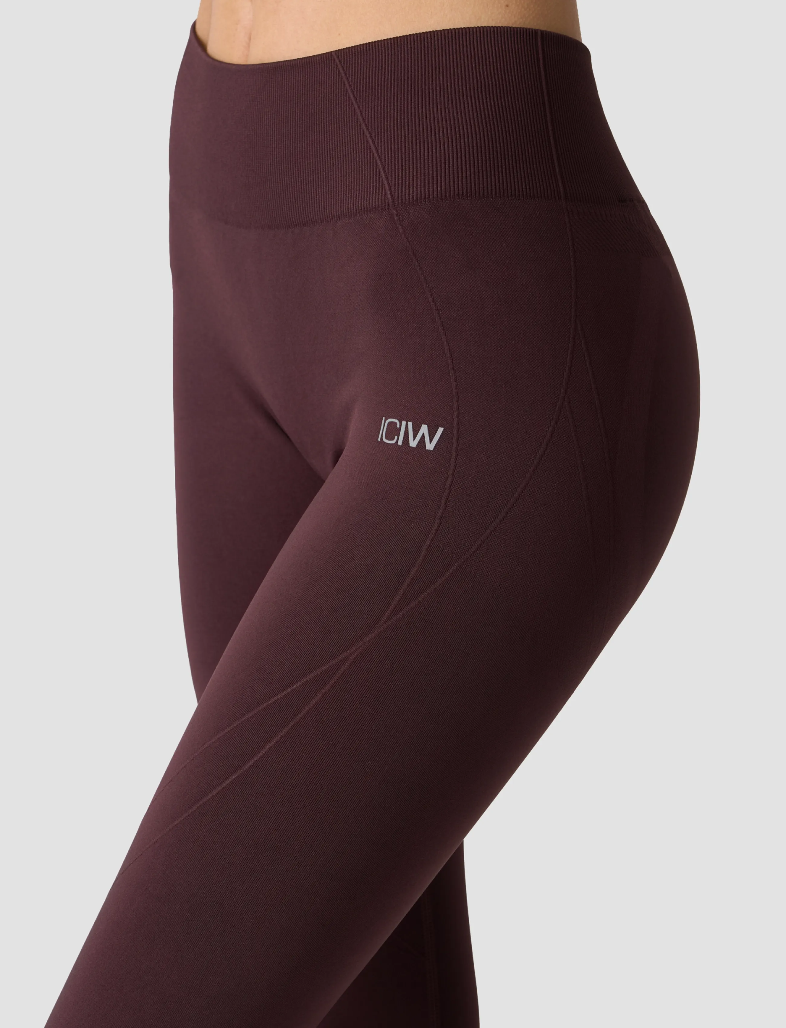 ICANIWILL - Shape Mid Waist Tights W - seamless tights - espresso - 4