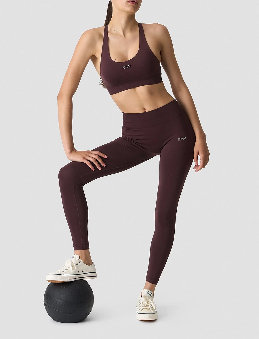 ICANIWILL - Shape Mid Waist Tights W - seamless tights - espresso - 5