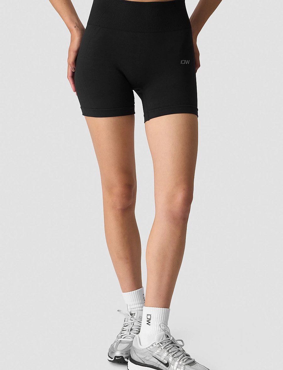 ICANIWILL - Shape High Waist Shorts W - trainingsshorts - black - 0